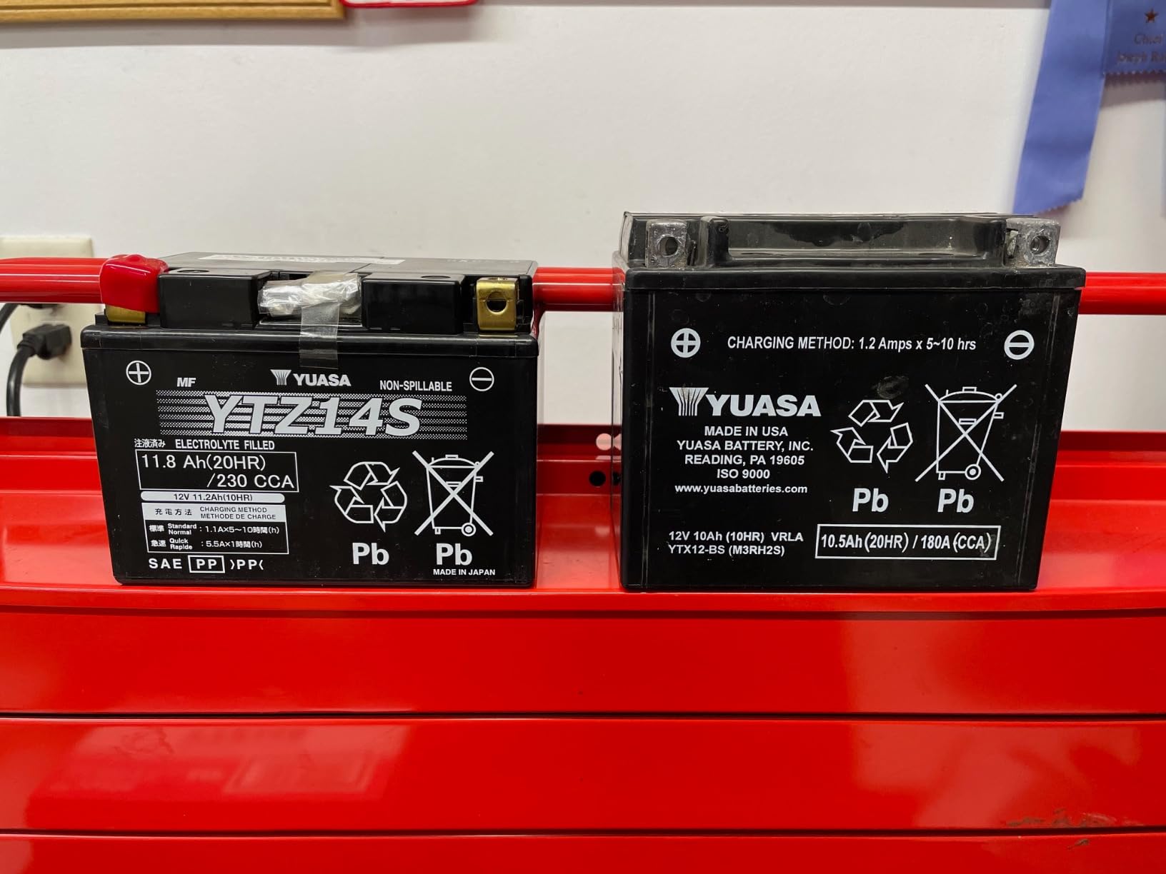 Yuasa YUAM72Z14 YTZ14S Factory Activated YTZ High Performance AGM Battery customer photo 1