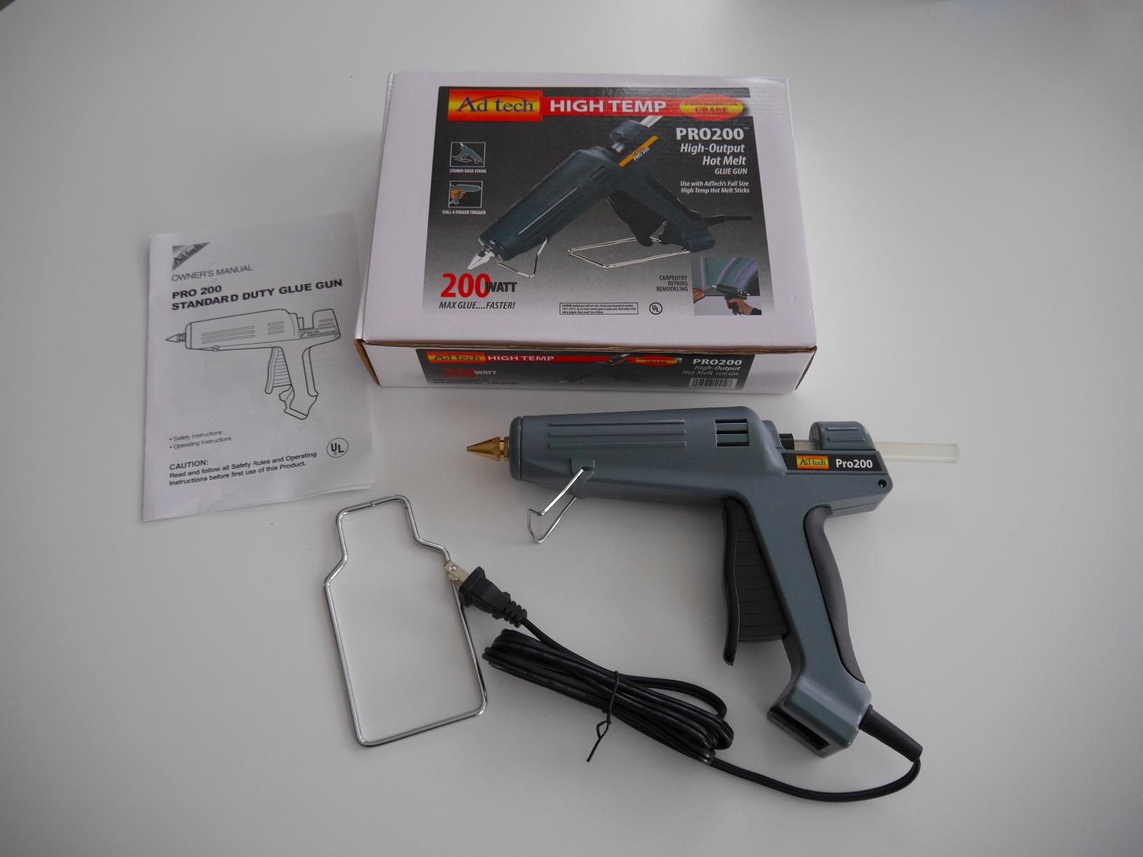 AdTech Industrial Strength Full Size High-Output Hot Melt Glue Gun – Professional Grade Hot Glue Gun for Carpentry, Repairs & Remodeling, Grey, 200 watts - 189 customer photo 2