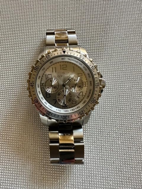 Invicta Men's 1326 Invicta II Chronograph Black Dial Two-Tone Stainless Steel Watch customer photo 1