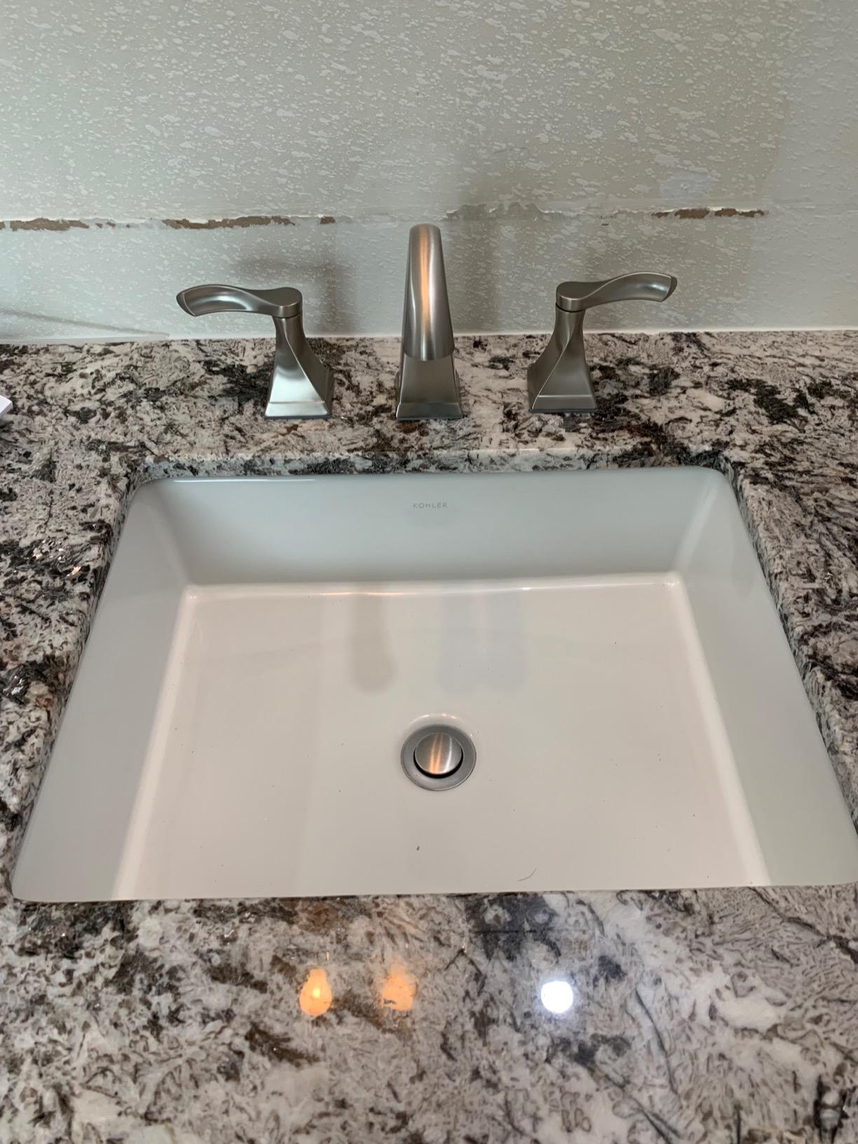 KOHLER 2882-0 Verticyl Rectangular Undermount Bathroom Sink, 19 3/4