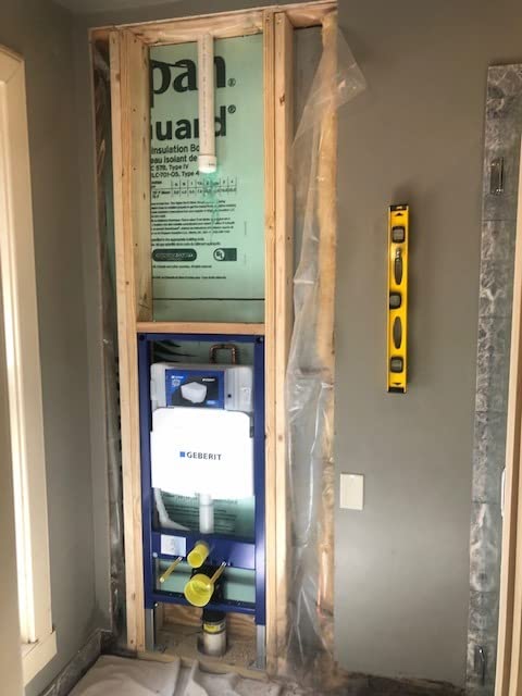 Duravit Geberit 111.335.00.5 DuoFix In-Wall System with Sigma Concealed Tank for 2x6 Wall Construction, white, large customer photo 2