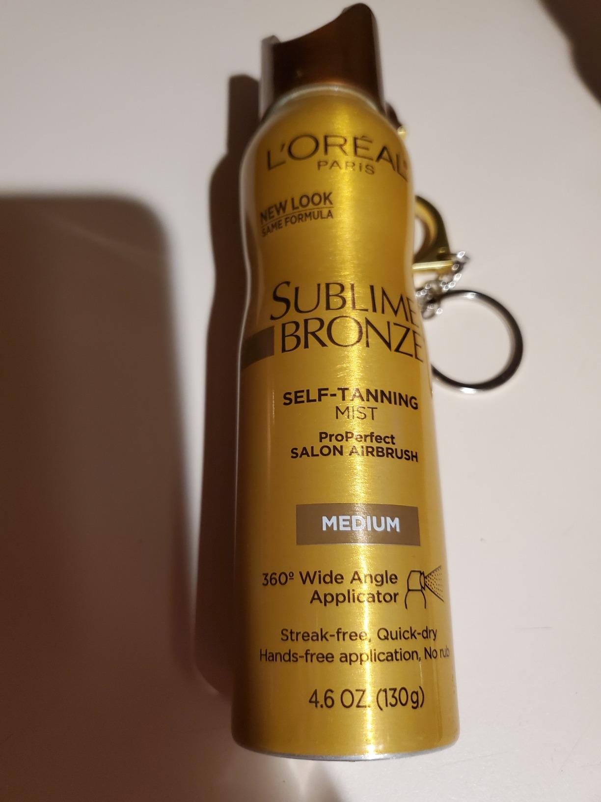 L'Oreal Paris Sublime Bronze Self Tanning Mist, Medium to Natural Spray Tan, 4.6 oz customer photo 1