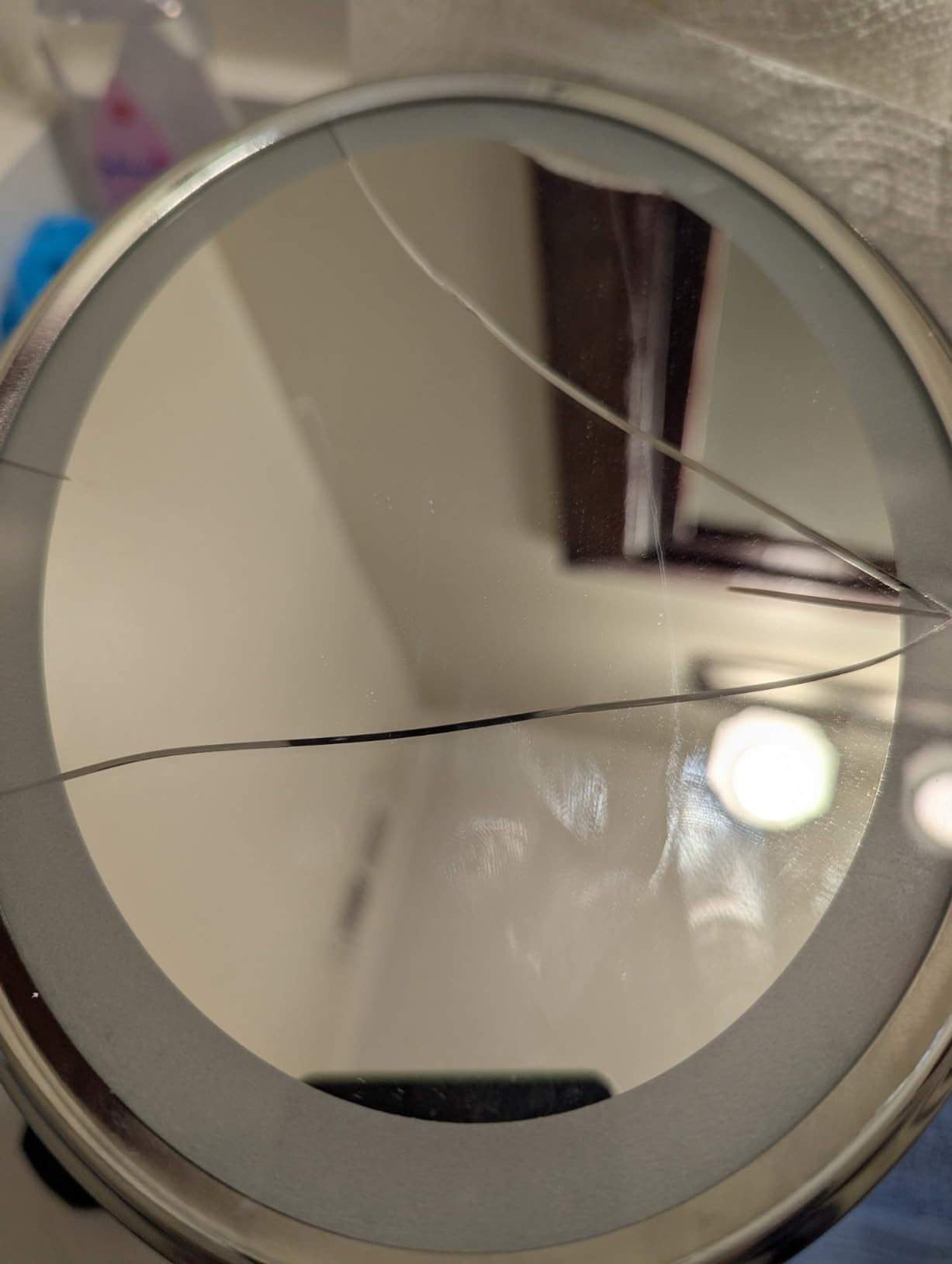 Conair Lighted Makeup Mirror, LED Vanity Mirror, 1X/7X Magnifying Mirror, Double Sided, Corded in Polished Chrome customer photo 2