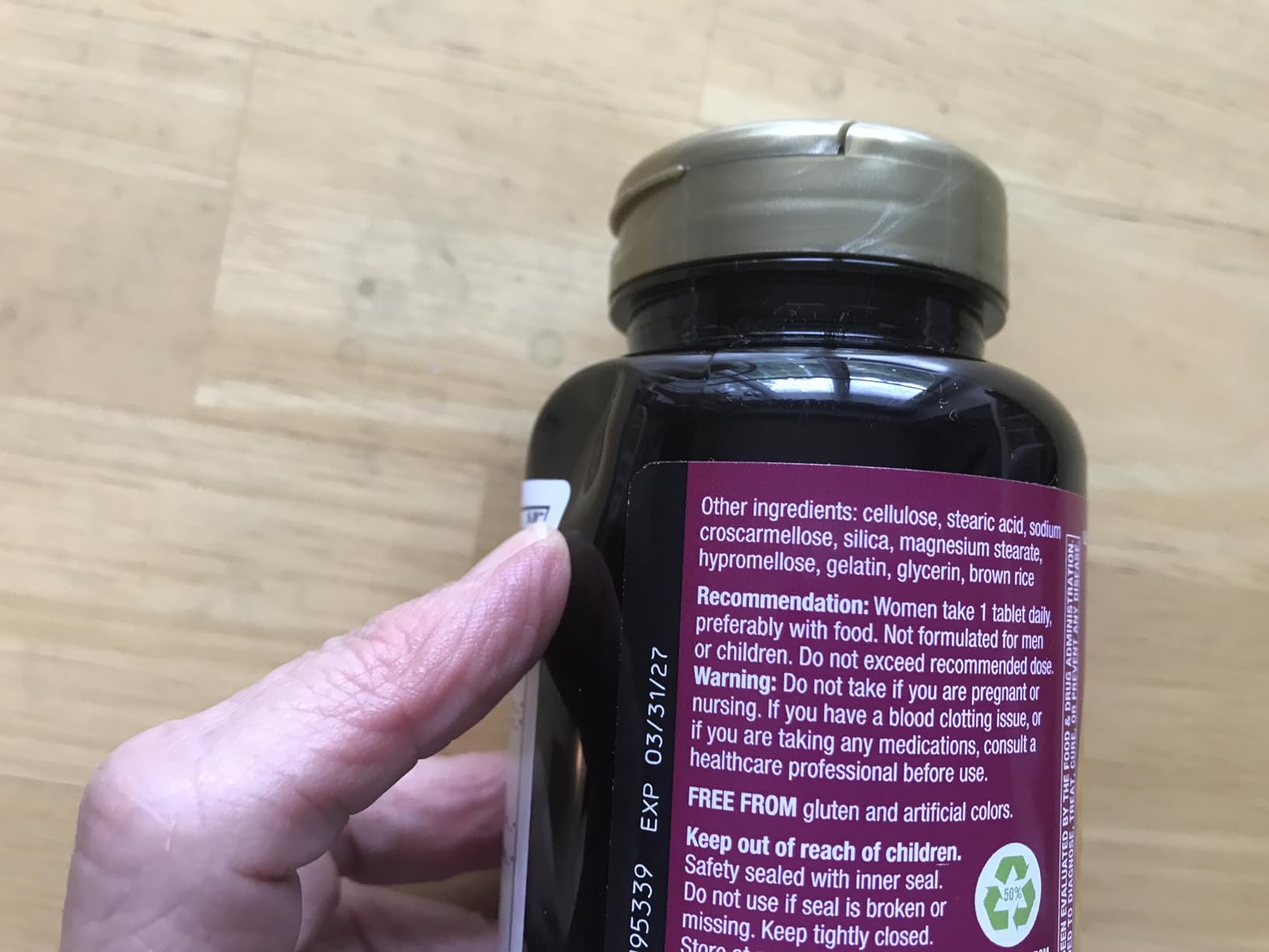 Nature's Way Alive! Women's 50 Plus Ultra Potency Multivitamin, 60 ct customer photo 2