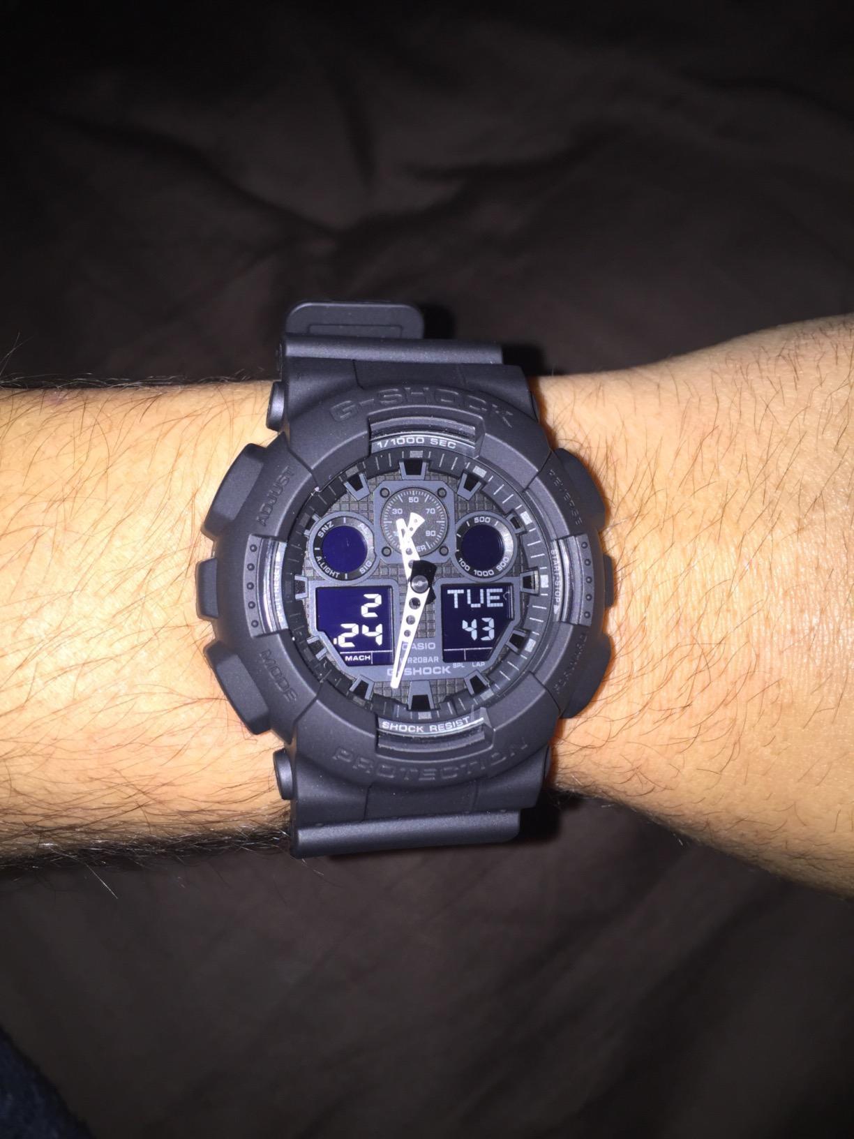 Casio G-Shock GA100-1A1 | Men's Tough Analog-Digital Watch | 200M Water Resistant | Shock & Magnetic Resistant | Sporty & Rugged Design customer photo 1
