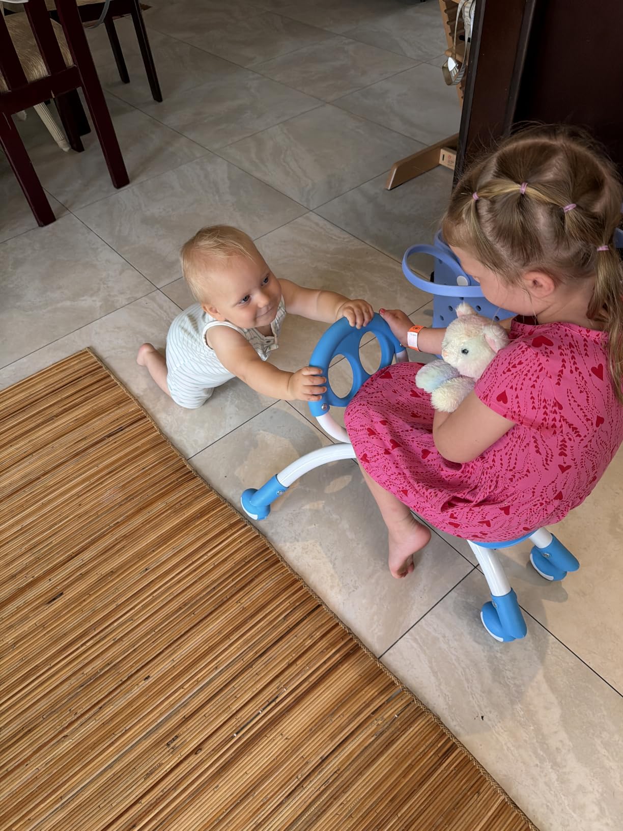 YBIKE Pewi Walking Ride On Toy - from Baby Walker to Toddler Ride On for Ages 9 Months to 3 Years Old, YPIW3, Blue customer photo 2