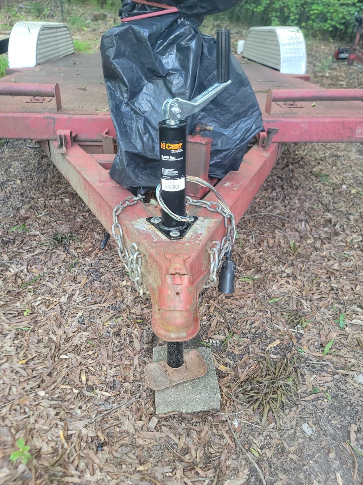 CURT 28250 A-Frame Trailer Jack, 5,000 lb Support, 14