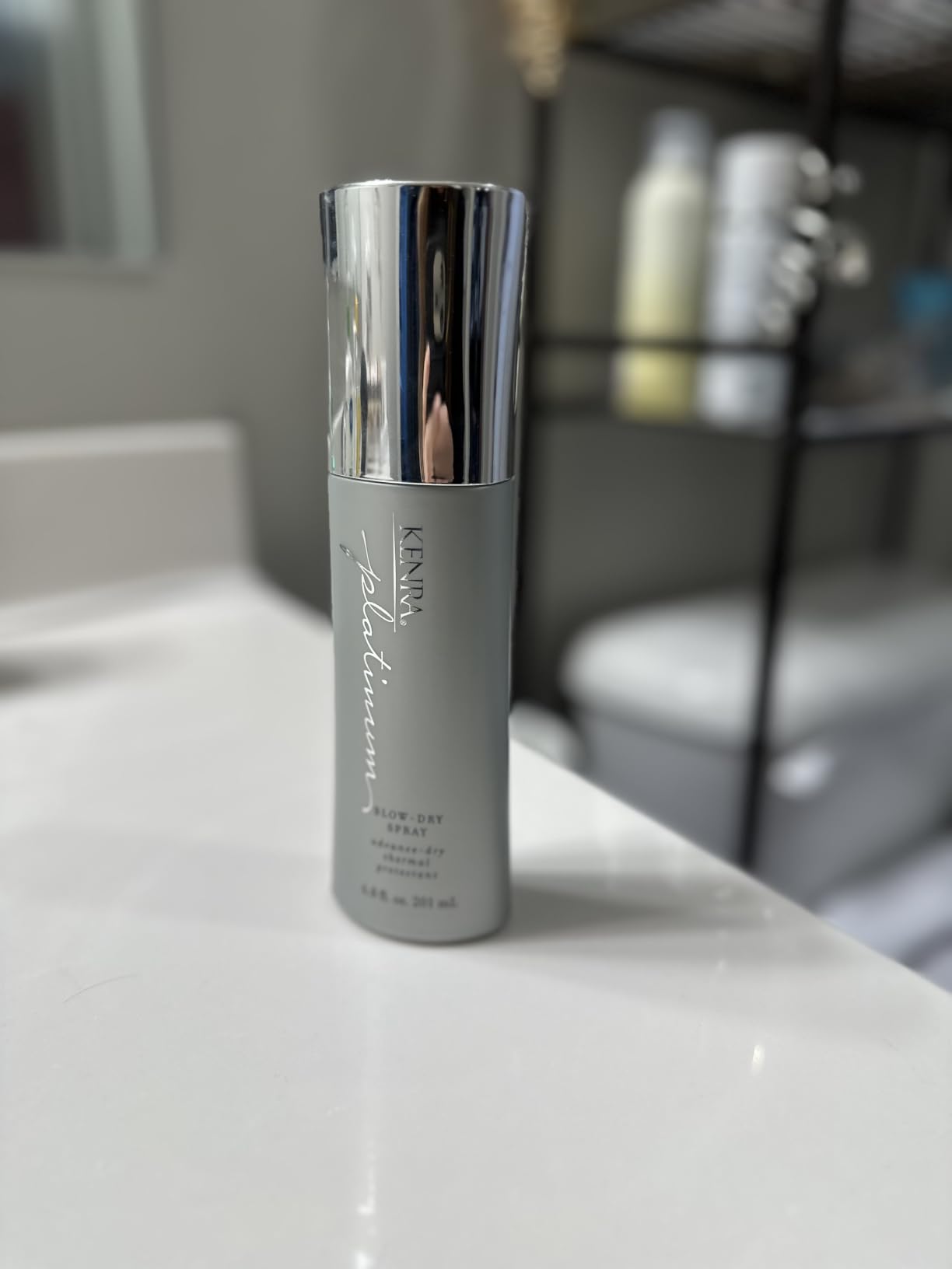 Kenra Platinum Blow-Dry Spray | Time-Saving Heat Protectant | Detangles, Smooths, and Softens | Eliminates Frizz & Resists Humidity | Medium To Coarse Hair customer photo 1