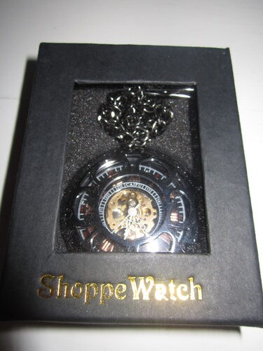 ShoppeWatch Men’s Pocket Watch with Chain | Hand Winding Vintage Pocket Watch | Classic Mechanical Movement Pocketwatch | 1920s Railroad Steampunk Costume Accessory customer photo 1