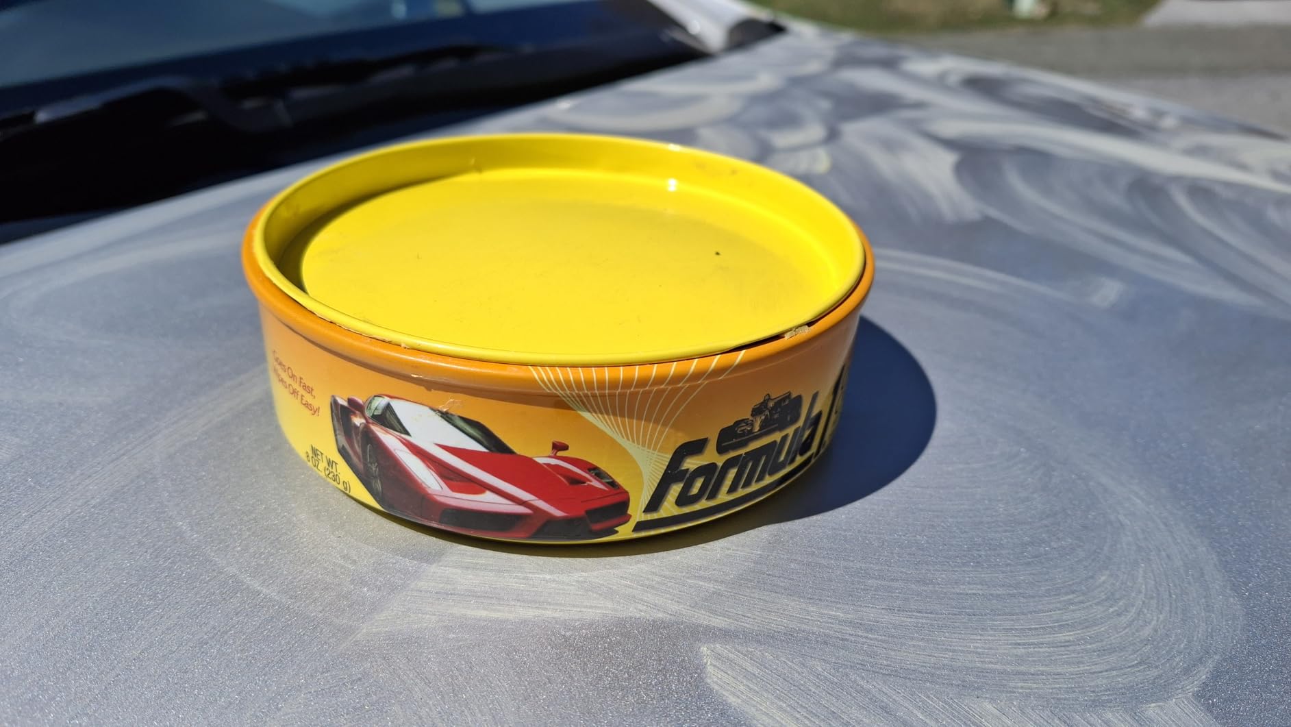 Formula 1 Carnauba Car Wax Paste, High Gloss Shine & Water Beading, 8oz | Removes Haze & Paint Swirls, Easy to Use, Leaves Durable UV Paint Protection, Clear Coat Safe, Applicator Included customer photo 2