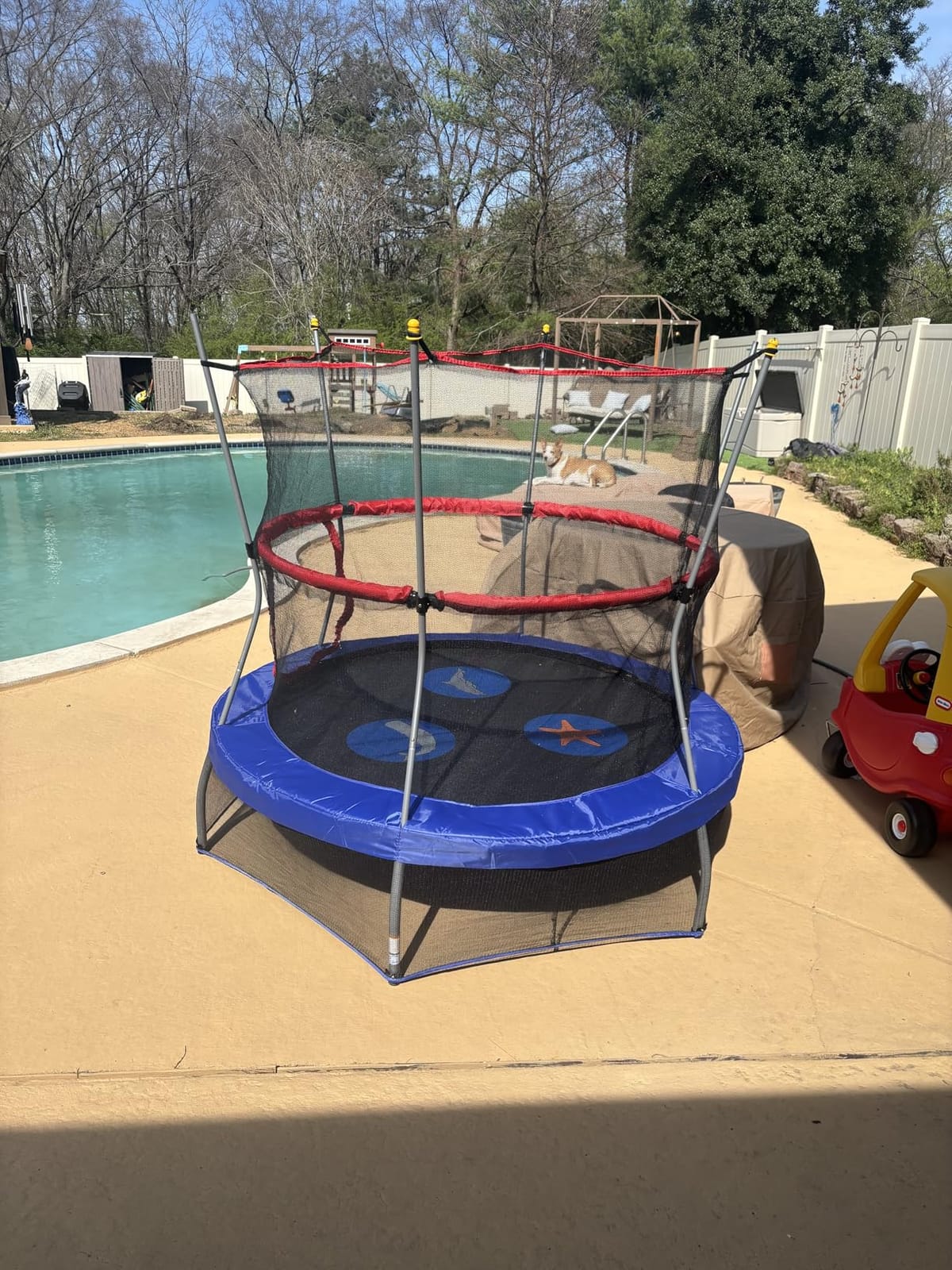 Skywalker Trampolines Mini Trampoline with Enclosure Net customer photo 2