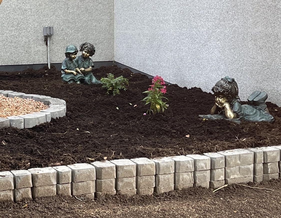 Alpine Corporation GXT258A Outdoor Finely Sculpted Boy and Girl Reading Book Garden Statue, 19