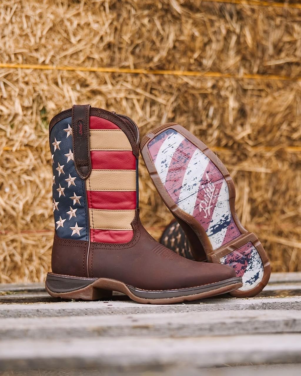 Durango Men's Patriotic Pull-On Western Flag Boots customer photo 2
