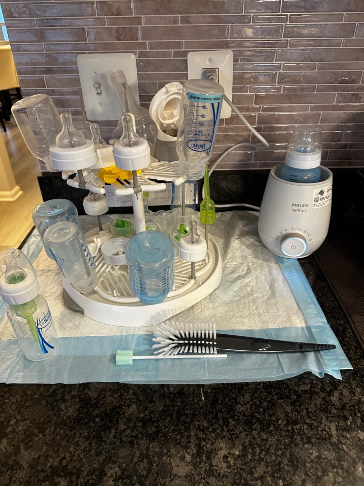 Munchkin High Capacity Baby Bottle Drying Rack, White customer photo 1