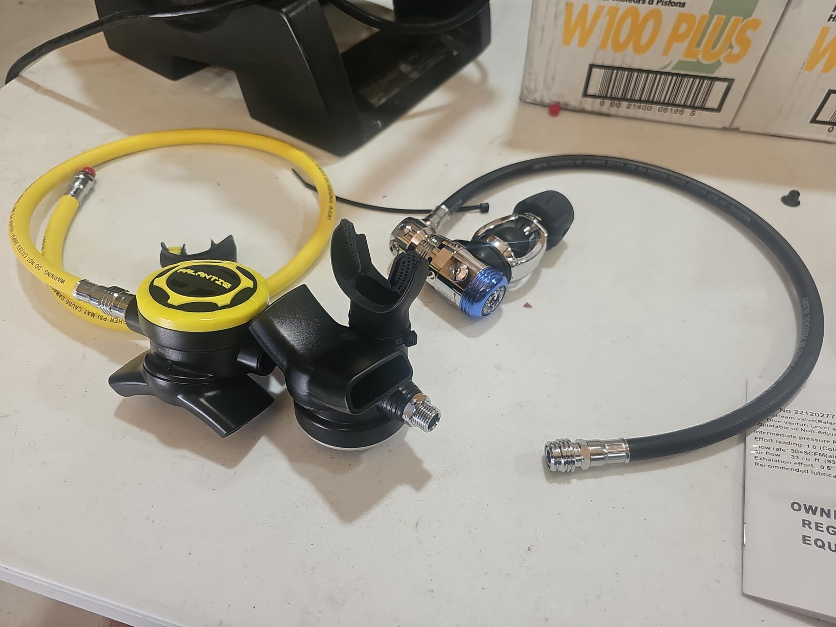 Scuba Choice Palantic AS103 Yoke Regulator, Adjustable Second Stage, 27