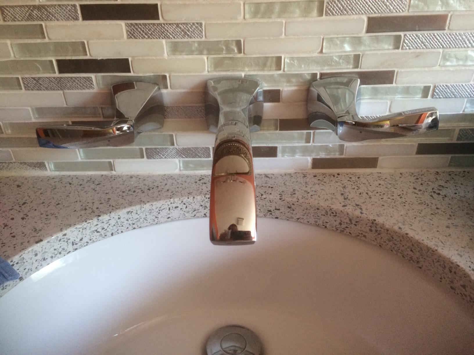 Moen Voss Brushed Nickel Two-Handle Wall Mount Bathroom Faucet Trim Kit, Valve Required, T6906BN customer photo 1