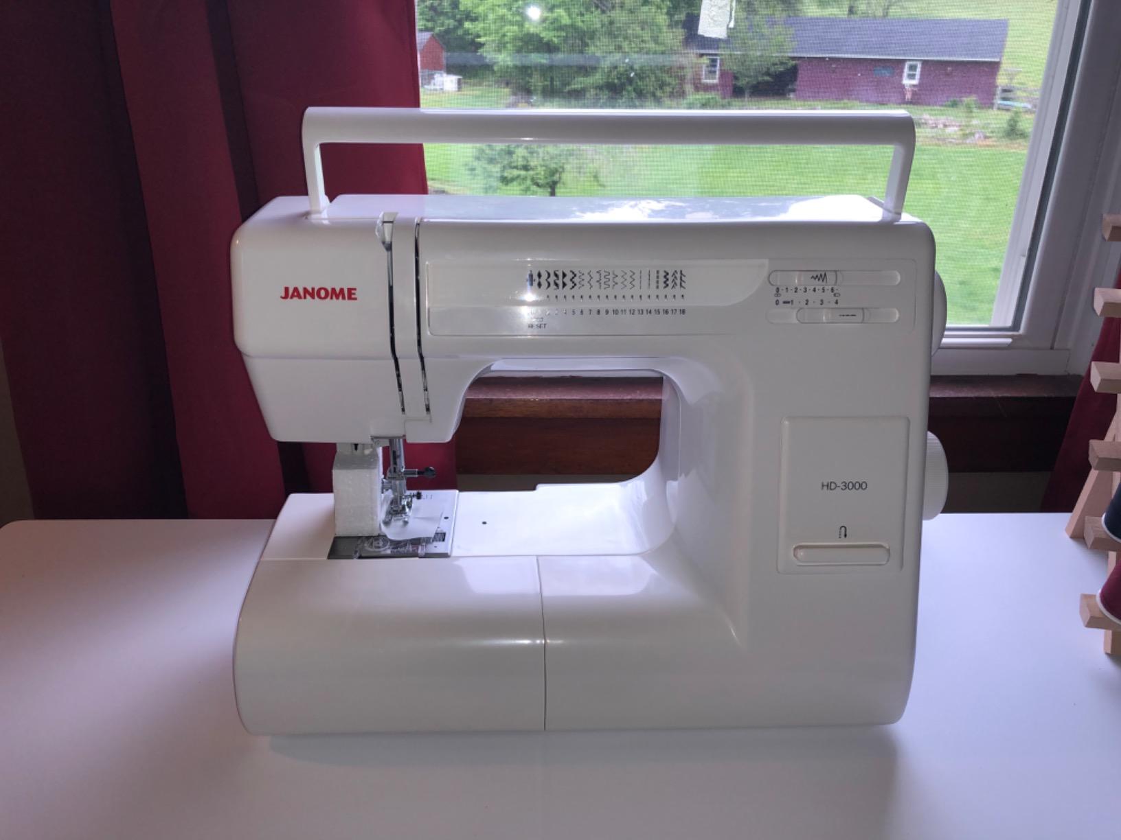 Janome HD3000 Heavy-Duty Sewing Machine with 18 Built-in Stitches + Hard Case customer photo 2