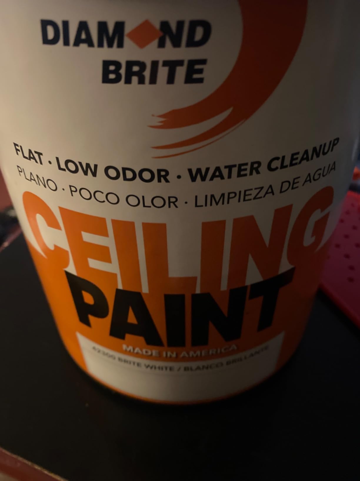 Diamond Brite Flat Latex Ceiling Paint, Brite White, 1 Gallon, 42300-1 customer photo 2
