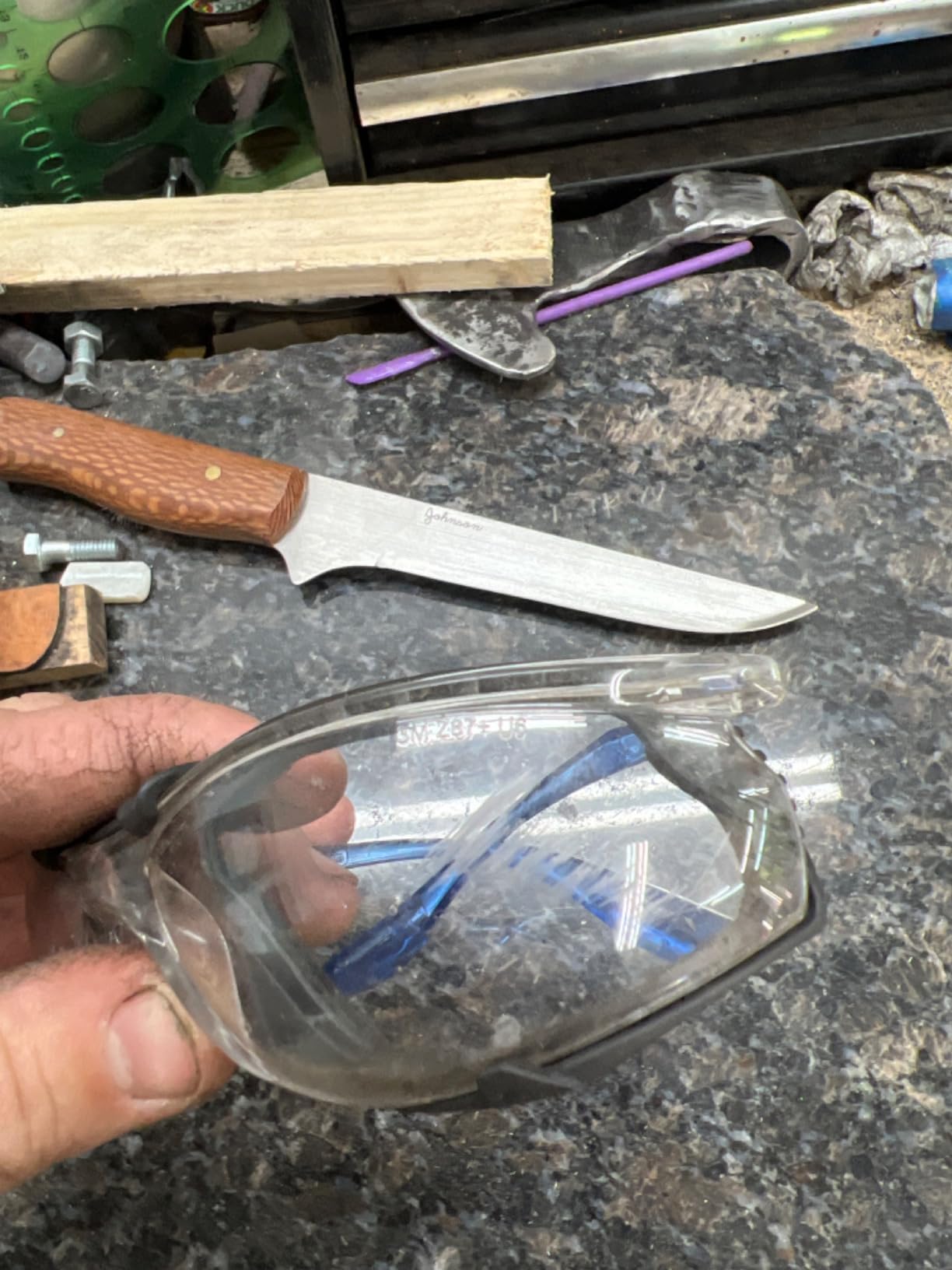 3M Safety Glasses, Virtua CCS, Anti-Fog Clear Lens, Blue Frame, ANSI Z87 customer photo 1