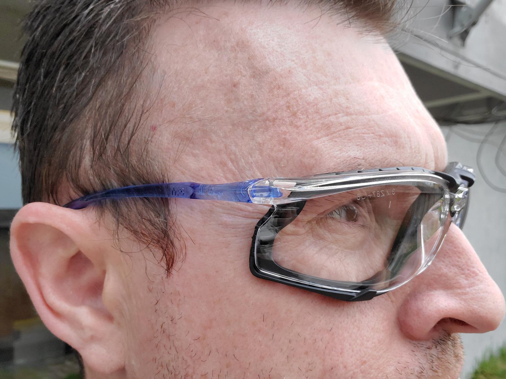 3M Safety Glasses, Virtua CCS, Anti-Fog Clear Lens, Blue Frame, ANSI Z87 customer photo 2