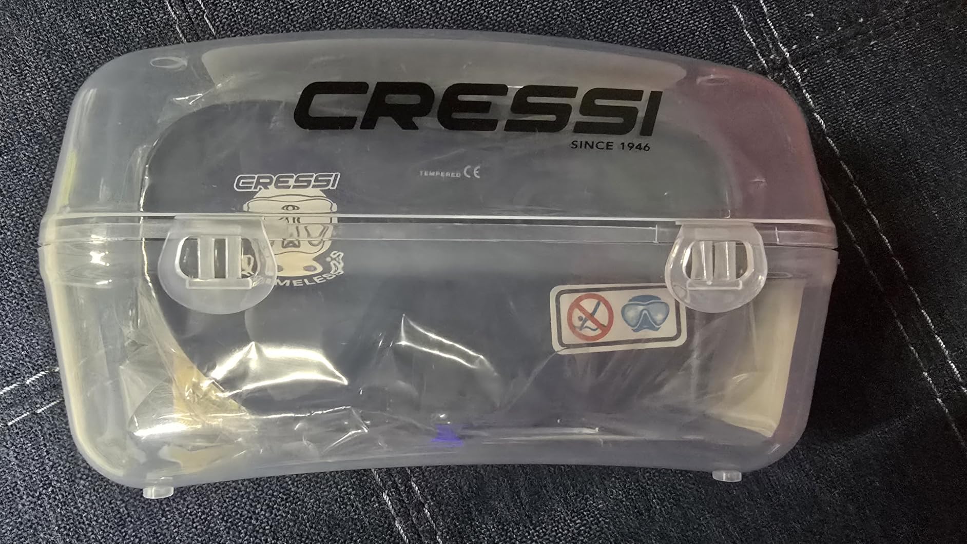 Cressi F1 Snorkel Mask, Scuba Mask, Frameless, for Adults, Folds Flat customer photo 2