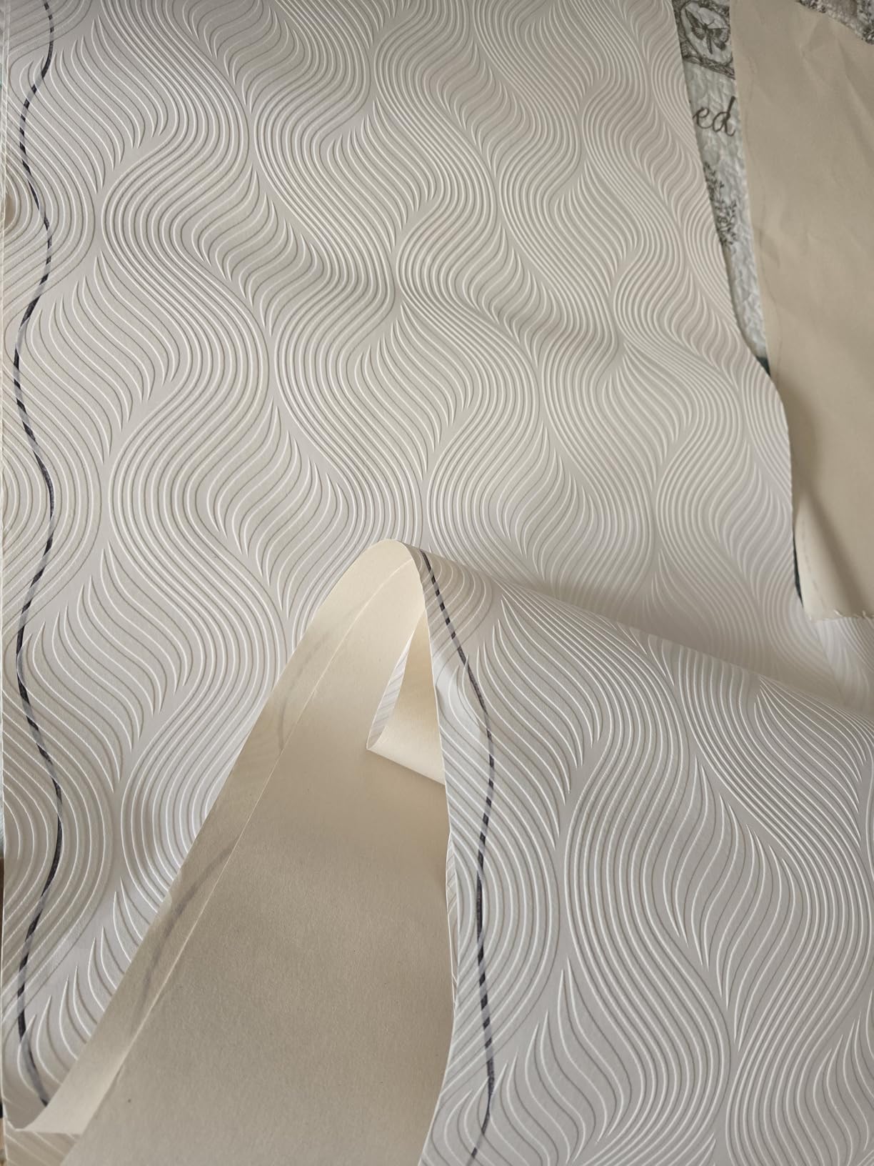Graham & Brown Paintable Pure Geometric Wallpaper, White customer photo 2
