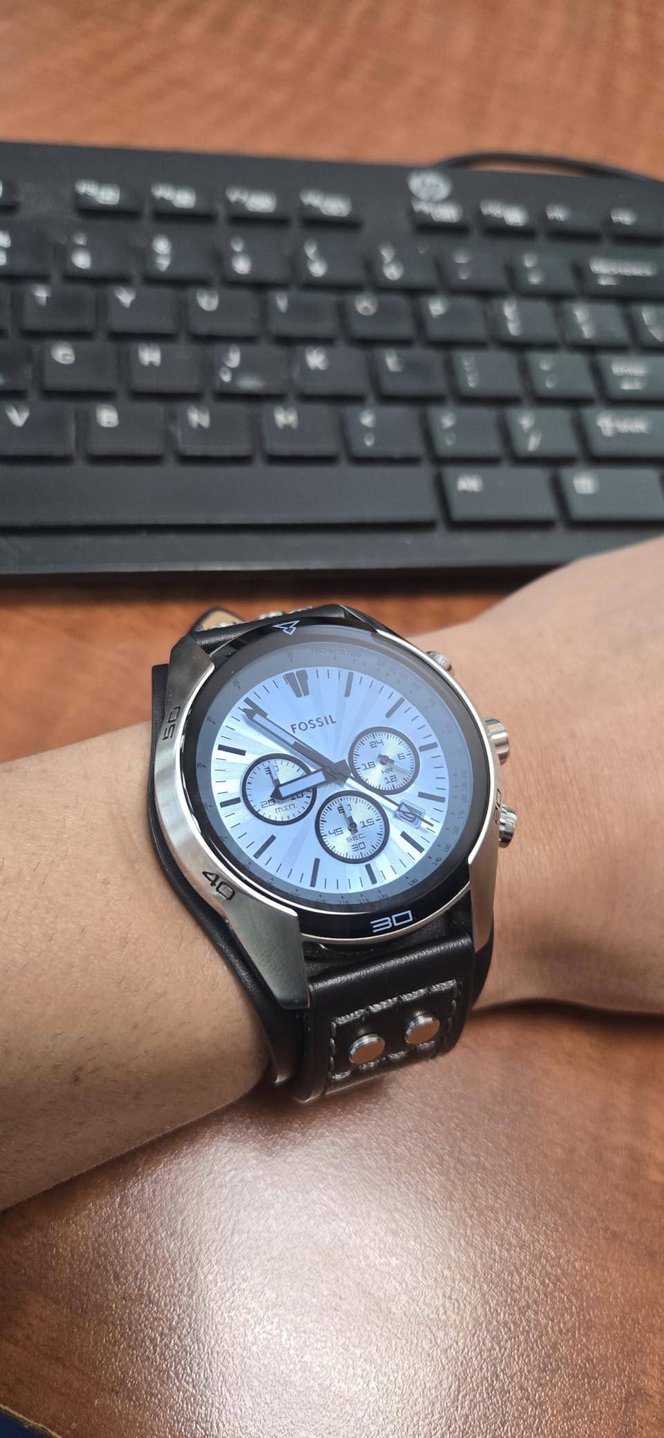 Fossil Coachman Quartz Chronograph Leather Watch for Men customer photo 1
