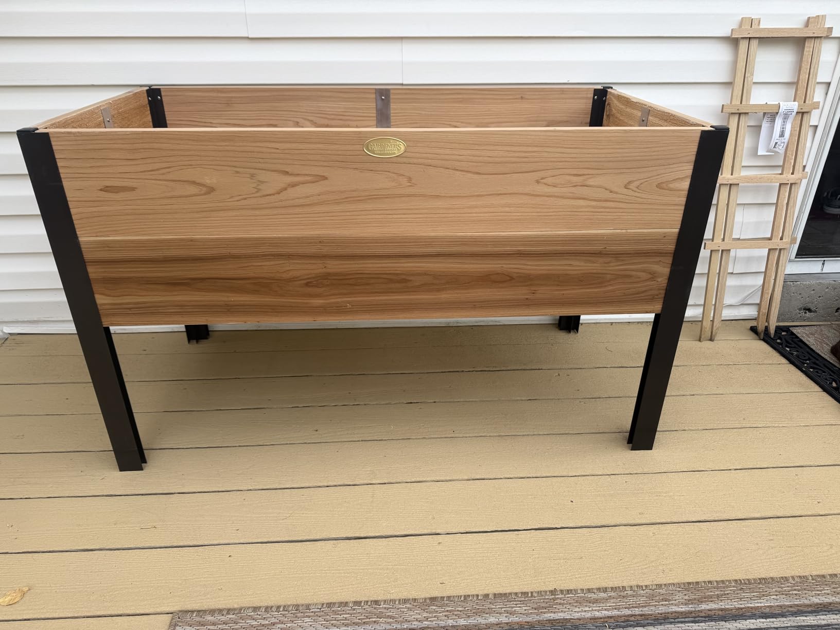 Gardener's Supply Company Elevated Cedar Raised Garden Bed 2' x 8' customer photo 1