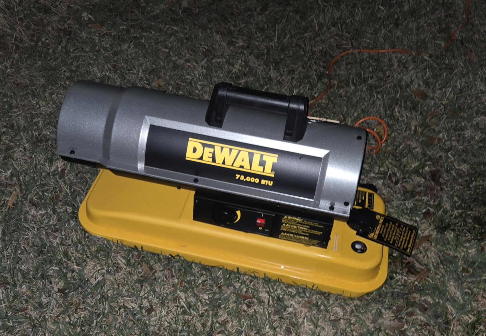 DEWALT DeWalt 80,000 BTU 2,000 sq ft Forced Air Diesel/Kerosene Portable Heater customer photo 1