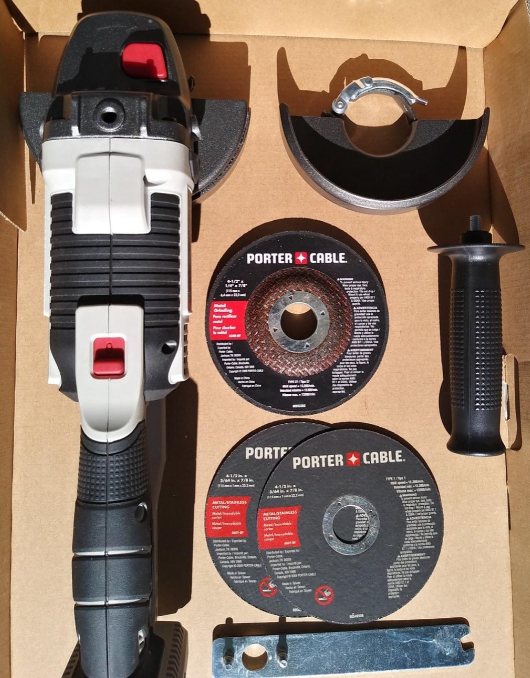PORTER-CABLE 20V MAX* Angle Grinder Tool, 4-1/2-Inch, Tool Only (PCC761B) customer photo 2