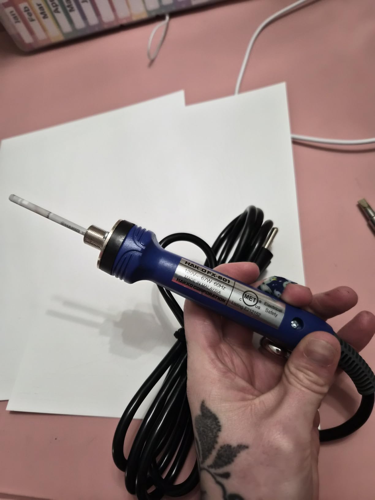 Hakko FX601-02 Adjustable Temperature Controlled Soldering Iron, 67 Watts customer photo 1