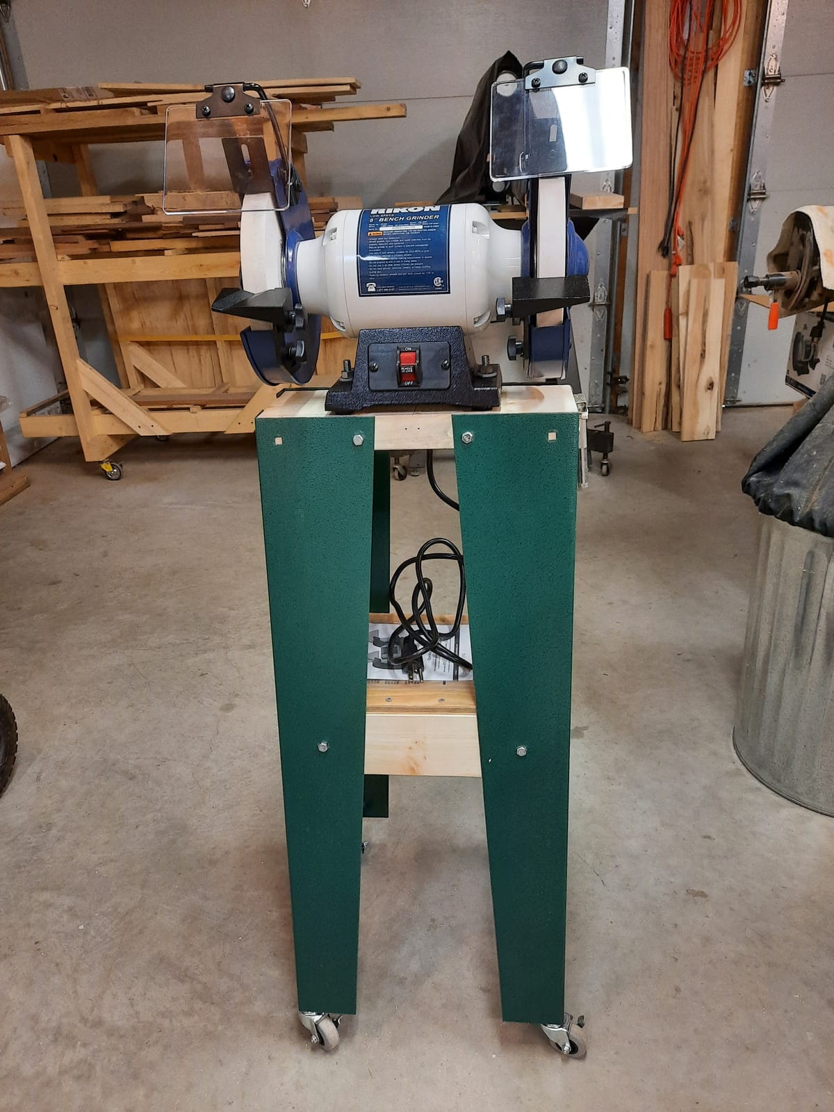 RIKON Professional Power Tools, 80-805, 8†Slow Speed Bench Grinder, Powerful Shop Table Tool, Perfect for Sharpening, With Anti-Vibration Rubber Feet customer photo 2
