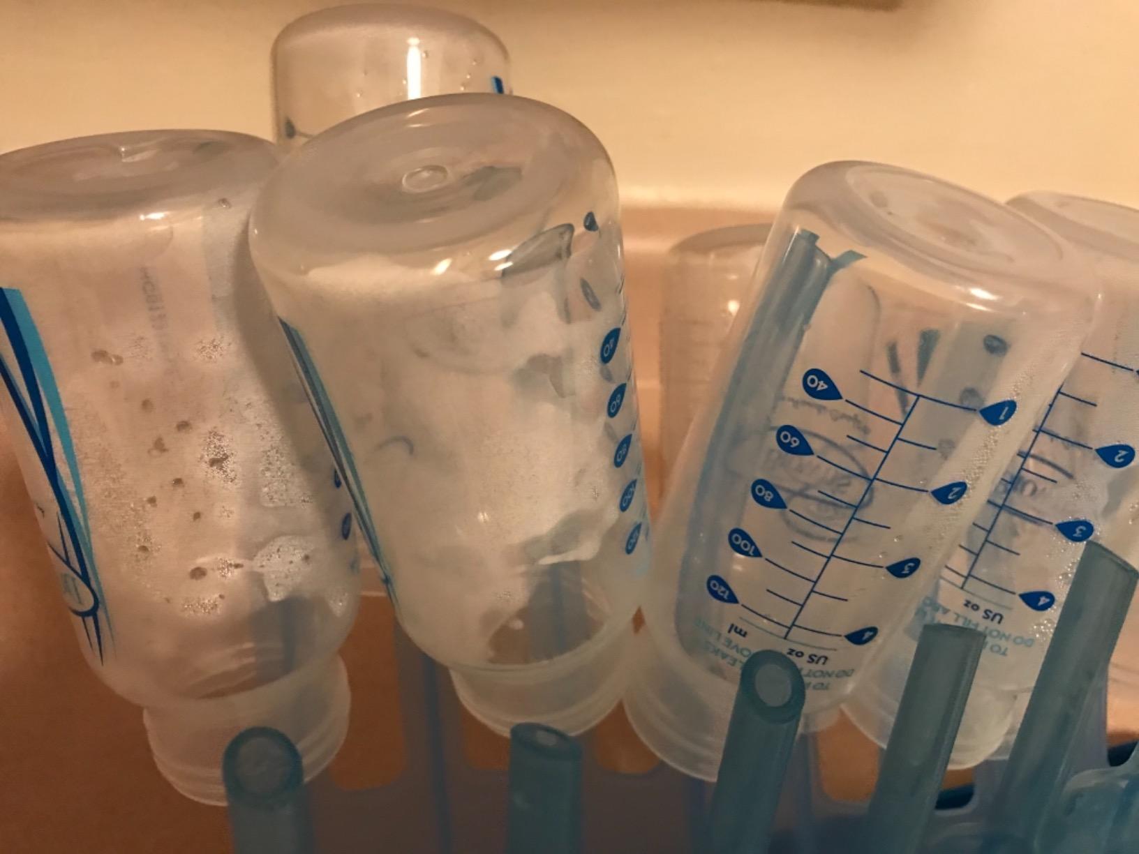 Dr. Brown's Folding Baby Bottle Drying Rack, Blue/White customer photo 2