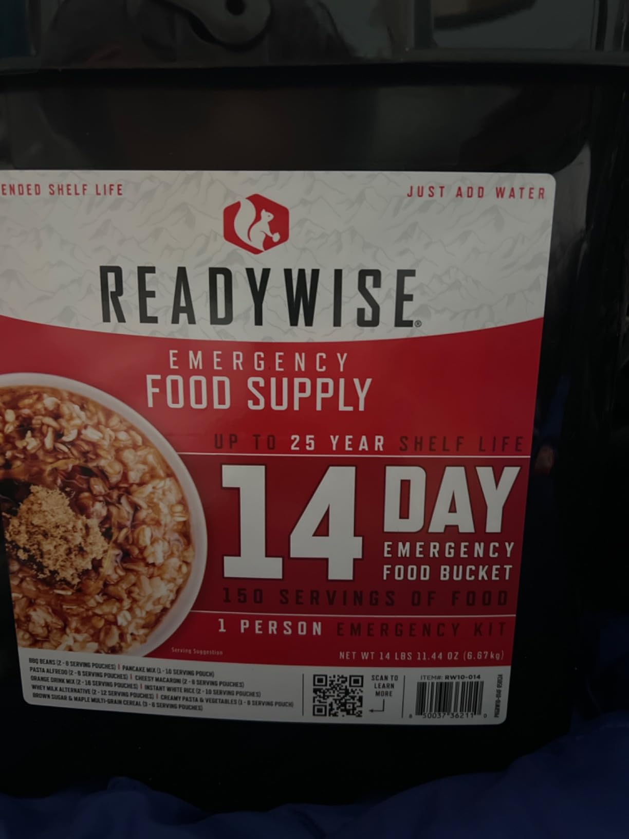 READYWISE Emergency Food Supply Meals 72 Hour Survival Kit, 30 Servings customer photo 2