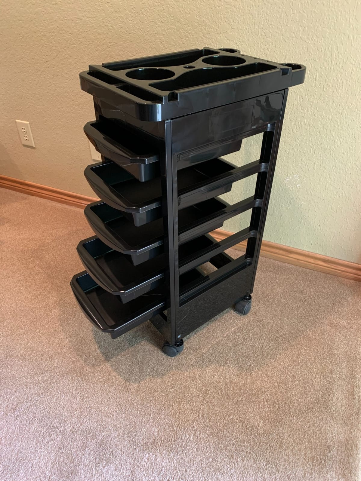 Saloniture Beauty Salon Rolling Trolley Cart with 5 Drawers customer photo 2
