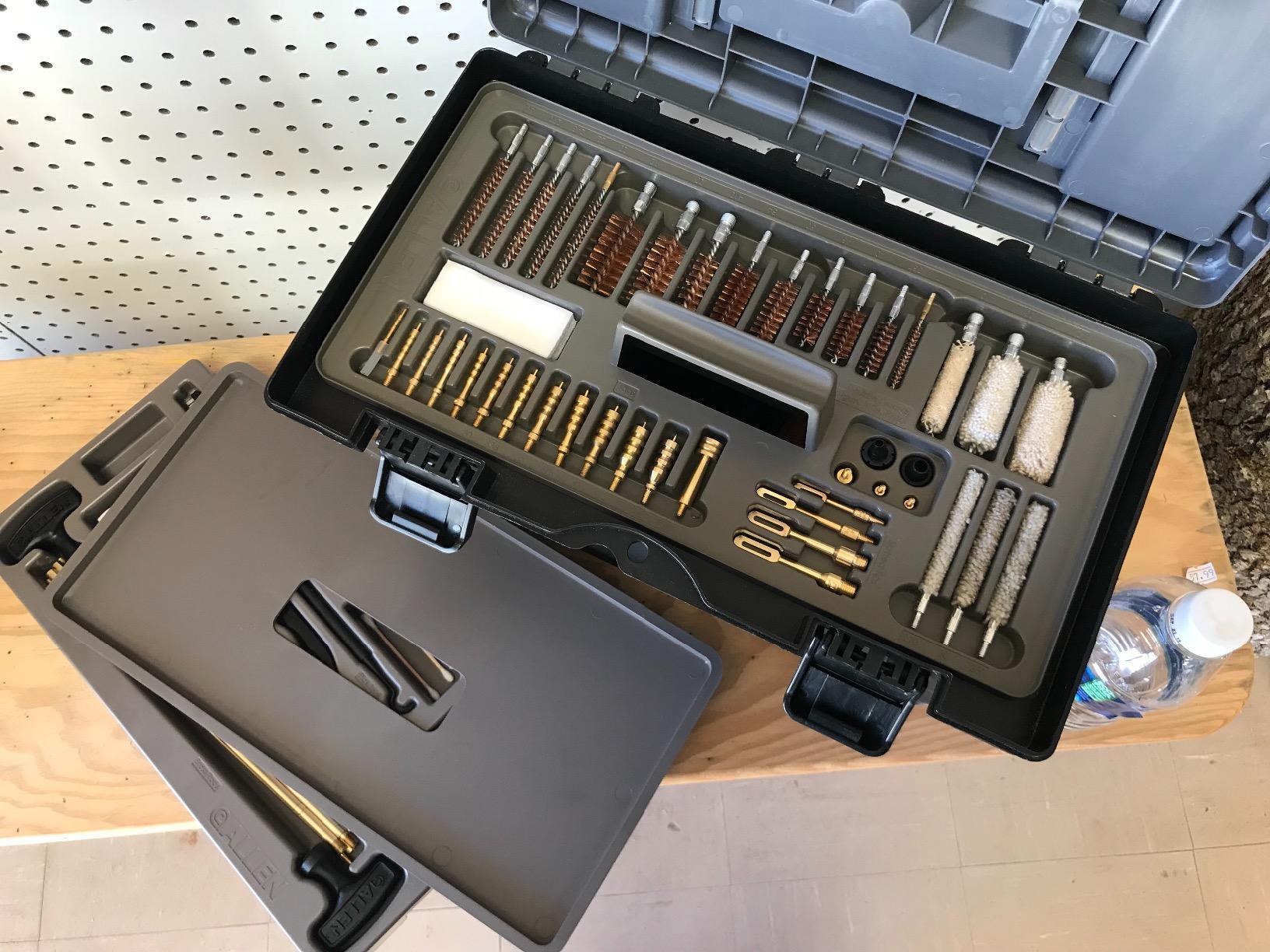 Allen Company Universal Gun Cleaning Kit and Tool Box - Rifle, Shotgun, and Handgun Cleaner - 65-Piece - Firearm Accessories for Men and Women - Care and Maintenance - Black customer photo 1