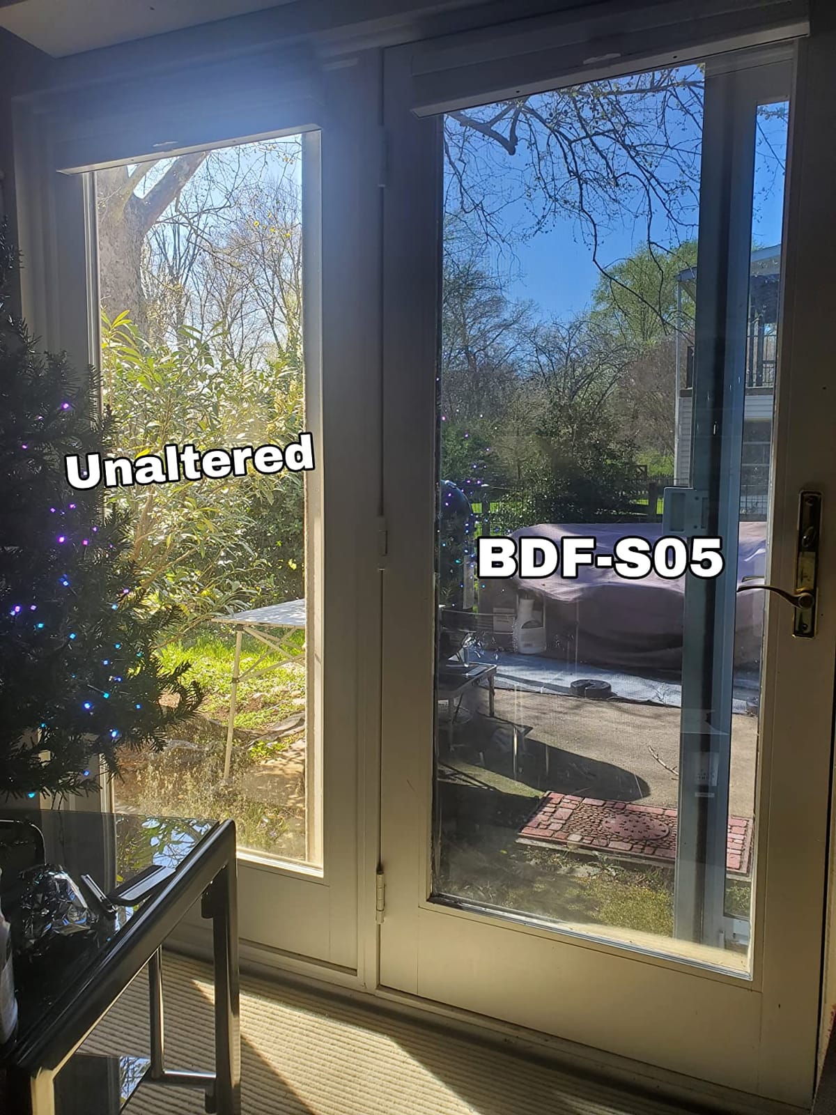 BDF S05 Window Film Daytime Privacy and Heat Control Mirror Silver 5 (Very Dark) - 36in X 24ft customer photo 1