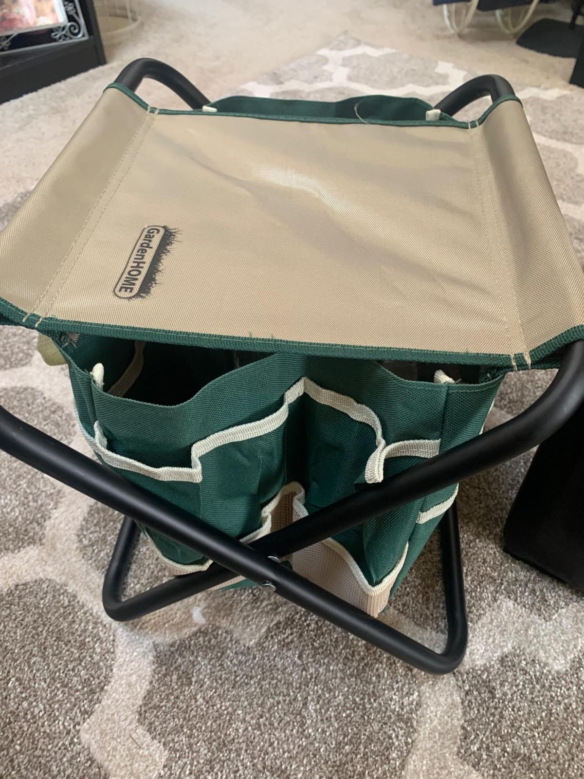 GardenHOME 7-Piece Gardening Tool Set with Folding Stool and Storage Tote Bag, Stainless Steel Garden Tools with Wooden Handles, Garden Kit for Planting, Weeding, Pruning, Yard Work, Gardening Gifts customer photo 2
