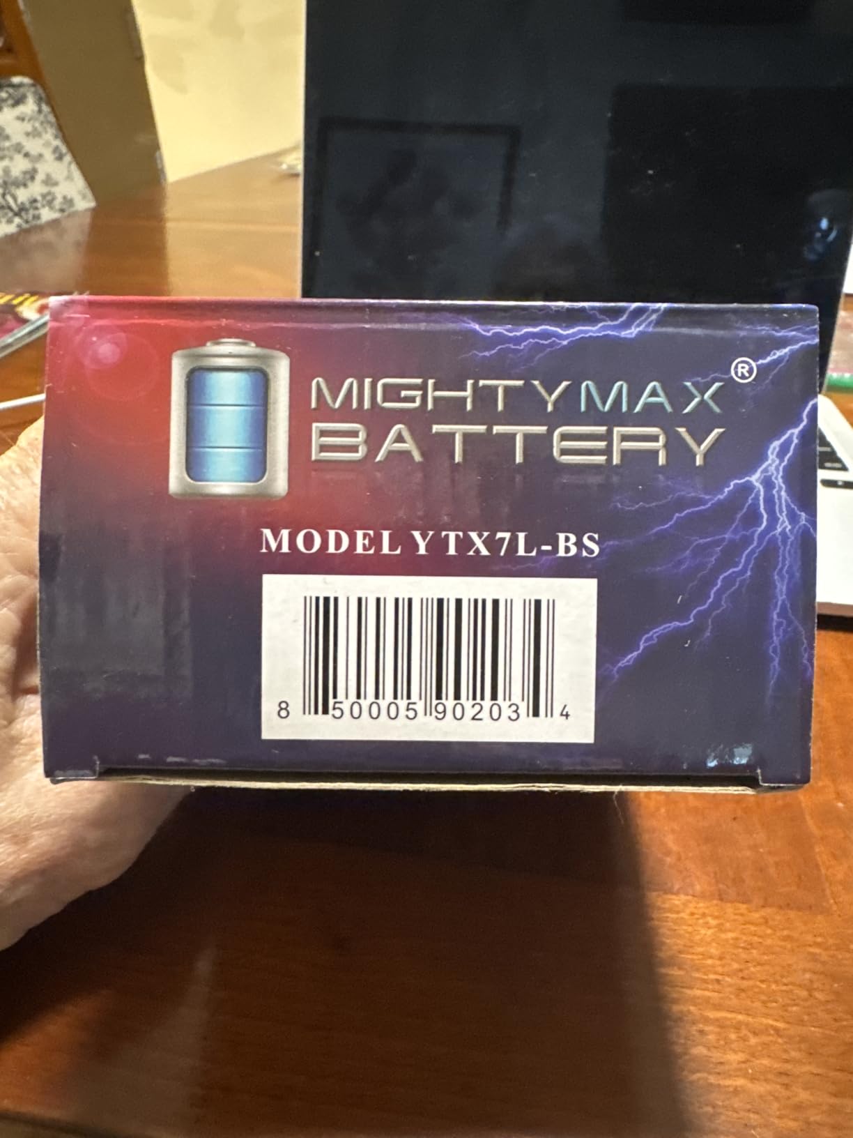 Mighty Max Battery YTX7L-BS -12 Volt 6 AH, 100 CCA, Rechargeable Maintenance Free SLA AGM Motorcycle Battery customer photo 1