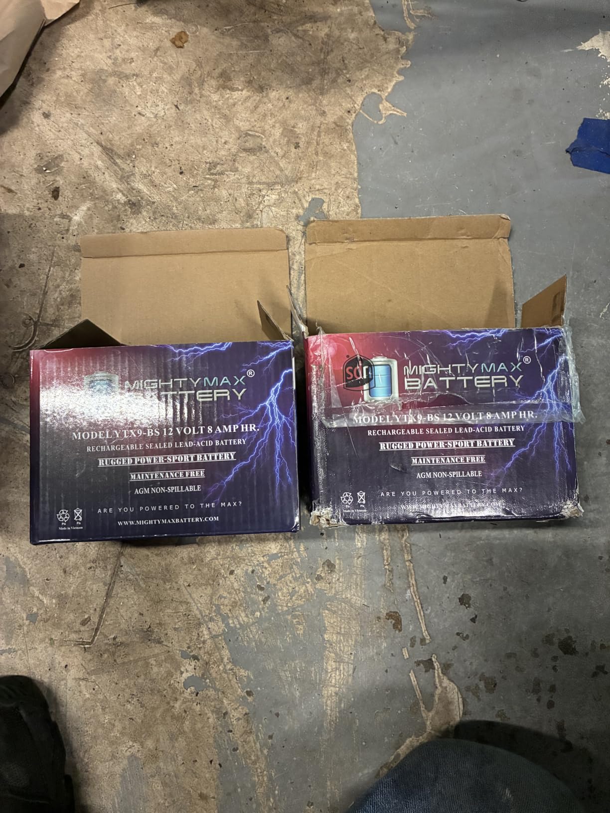 Mighty Max Battery YTX9-BS -12 Volt 8 AH, 135 CCA, Rechargeable Maintenance Free SLA AGM Motorcycle Battery customer photo 1
