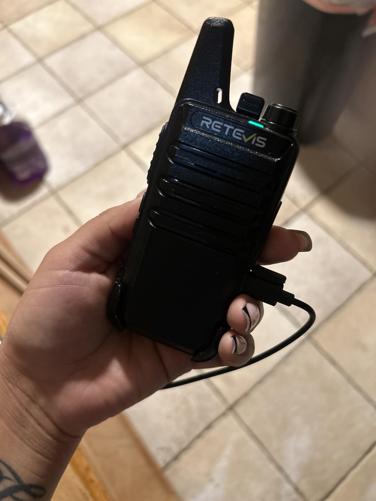 Retevis RT22 Compact & Lightweight FRS Walkie Talkies Long Range (4 Pack) | For Small Business, Camping, Hiking, Cruise, Safe Short Antenna, Comfortable to Carry, Loud & Clear Audio, USB-C customer photo 1