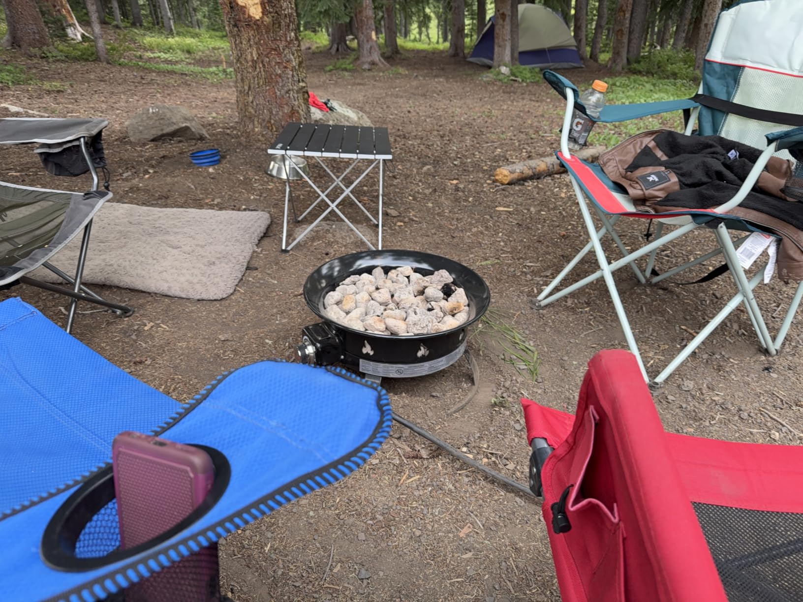 Outland Living Portable Propane Fire Pit, 19-inch, 58,000 BTU with Fire Pit Cover & Carry Kit, Smokeless Gas Firebowl | Perfect for Camping, Patio, Backyard, Tailgating, Deck, RV| Black 893 Deluxe customer photo 1