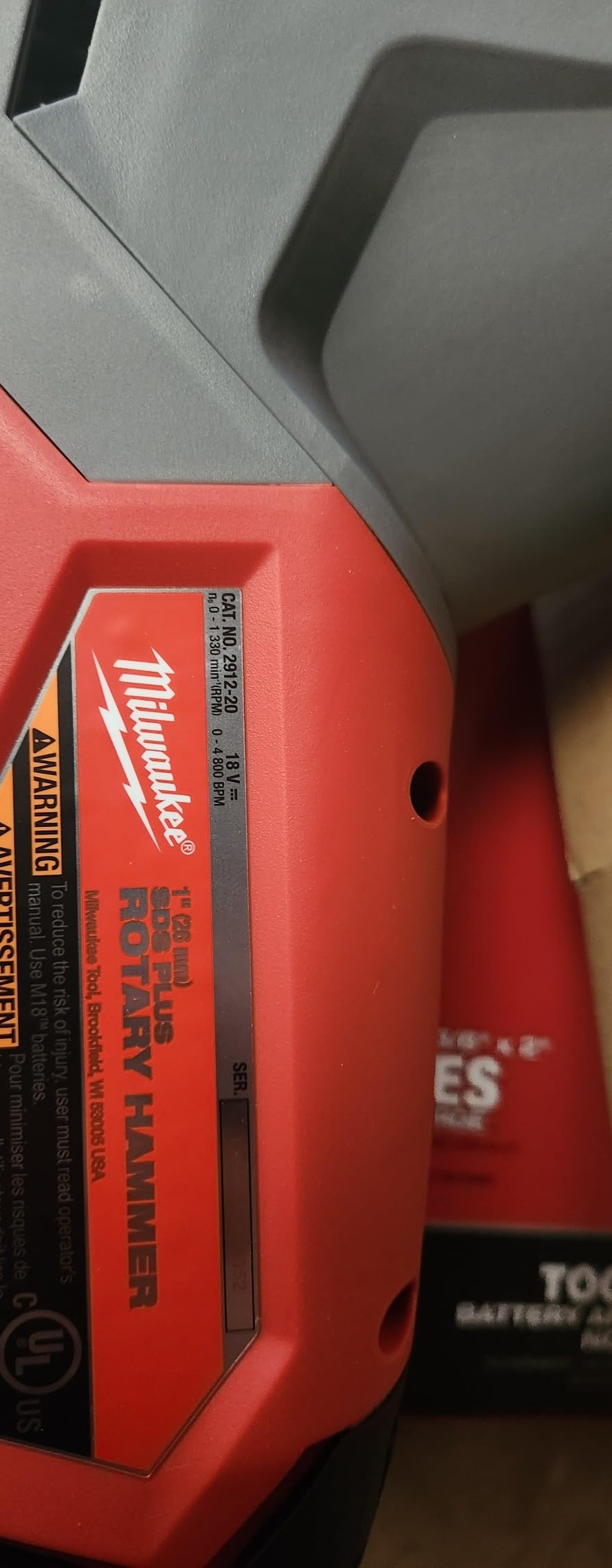Cordless Rotary Hammer, SDS Plus customer photo 2