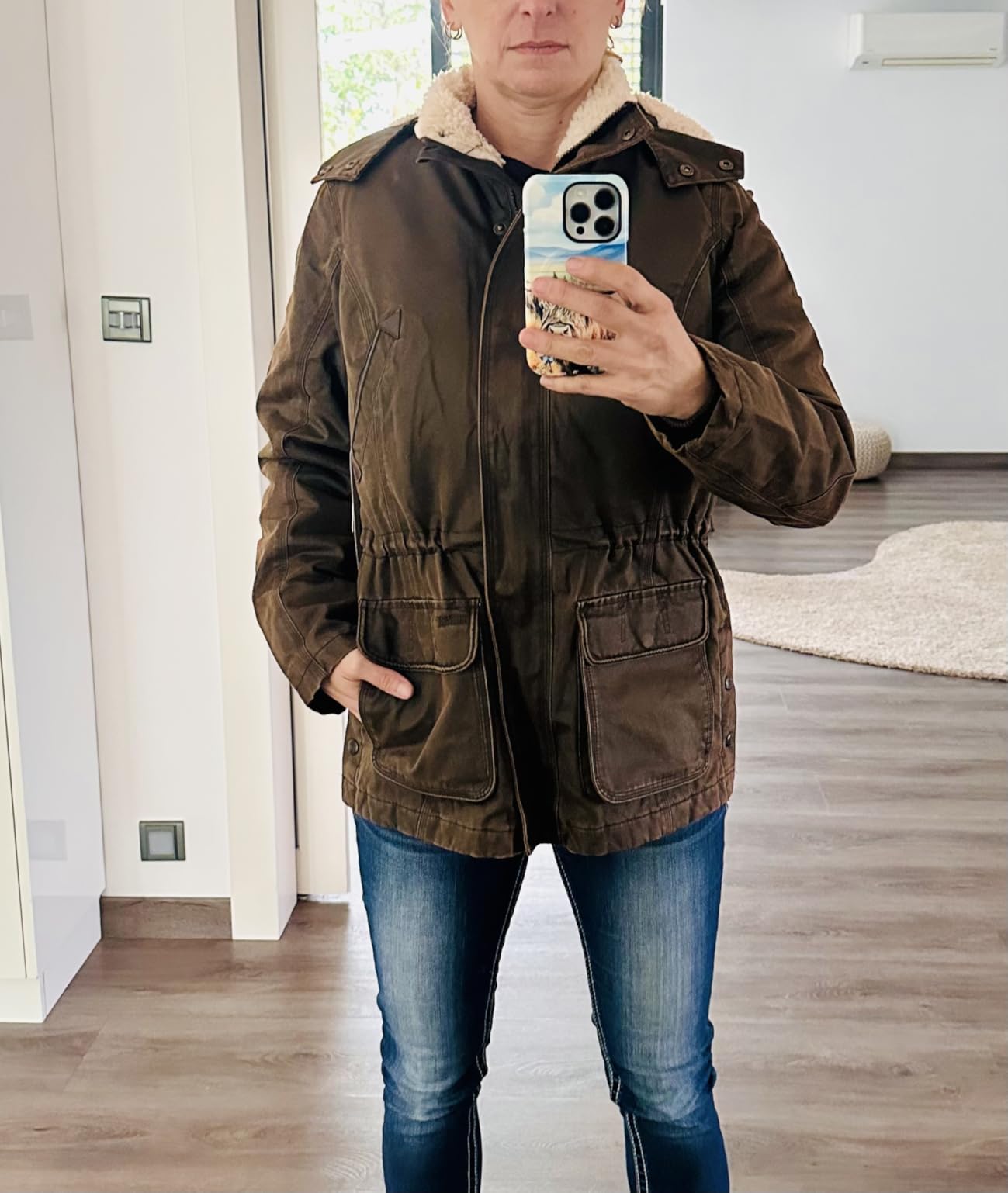 OUTBACK TRADING Women's 2864 Woodbury Vintage Canyonland Outdoor Casual Water Resistant Jacket with Removable Hood customer photo 2