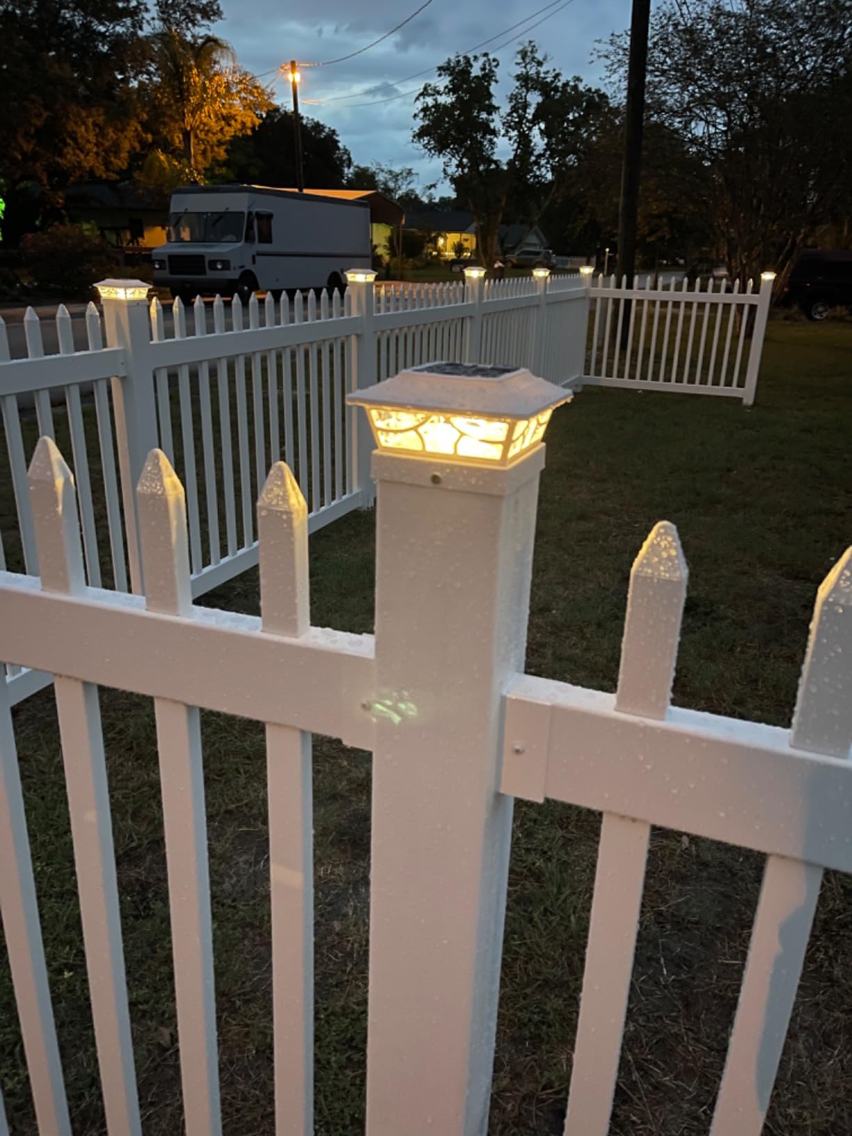WamBam Nantucket Picket Fence, White Vinyl No Dig DIY Kit customer photo 1