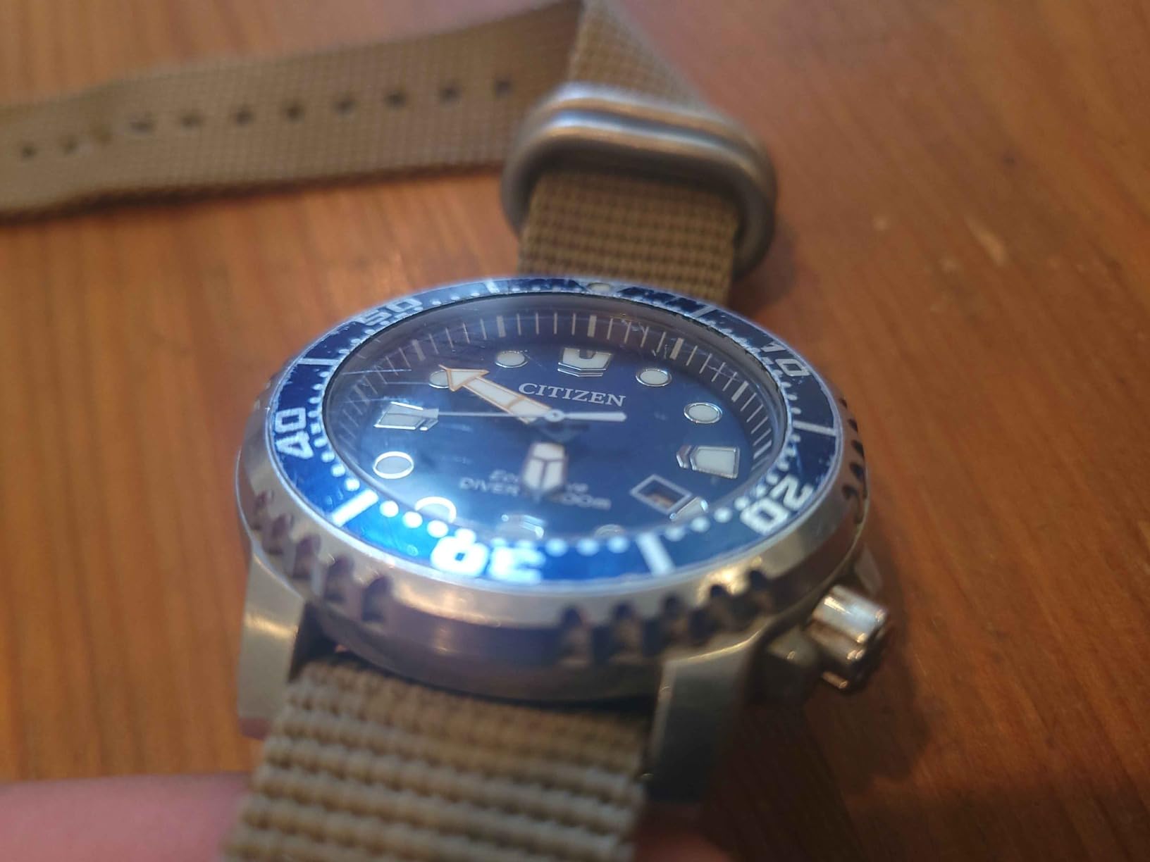 CITIZEN Promaster Dive Eco-Drive Watch, 3-Hand Date, ISO Certified, Luminous Hands and Markers, Rotating Bezel customer photo 1