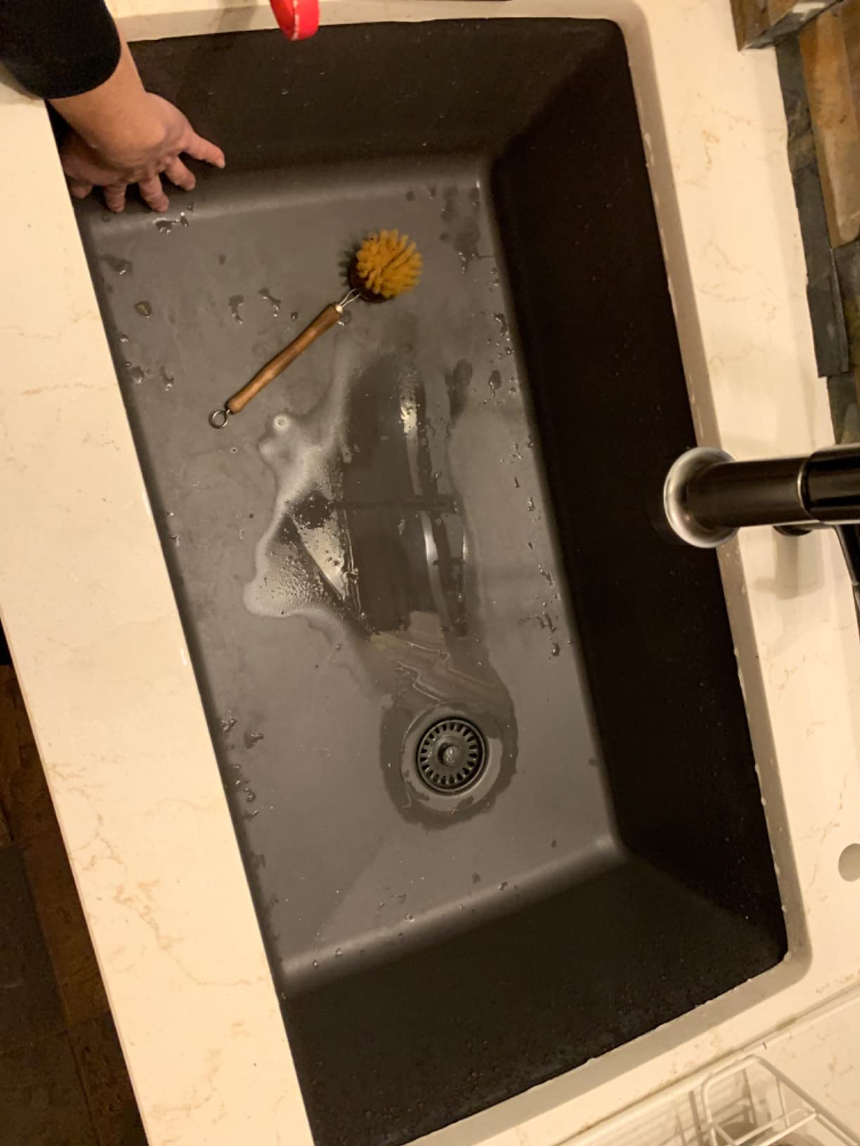 BLANCO, Trufle 441765 DIAMOND SILGRANIT Super Single Undermount Kitchen Sink, 33.5