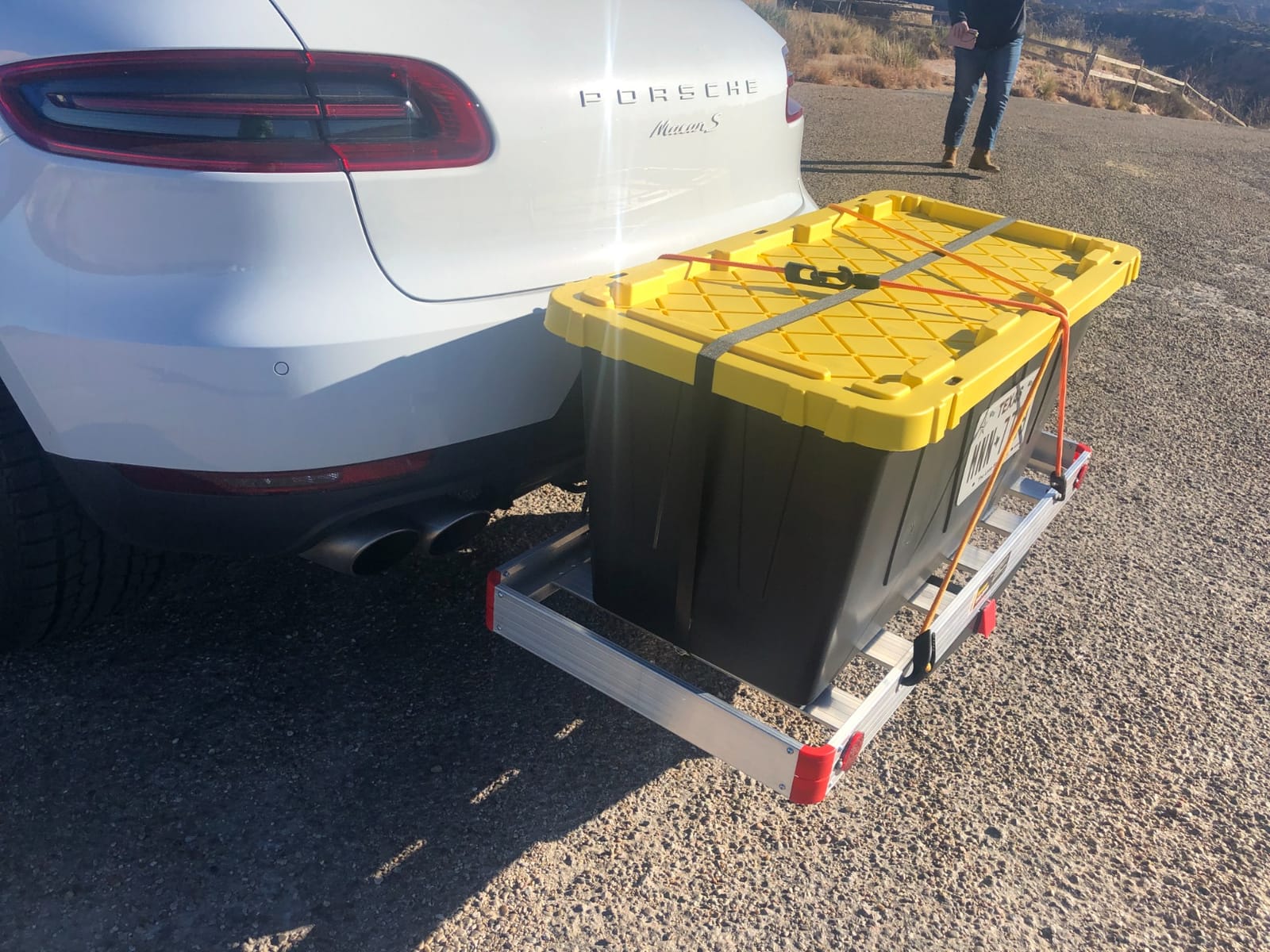 MaxxHaul Hitch Mount Aluminum Cargo Carrier - 48 x 21 Inch Basket - 500 lb Capacity - Rust Proof Aluminum with Steel Support - Fits 2 Inch Class III and IV Hitch Receivers (70422) customer photo 2