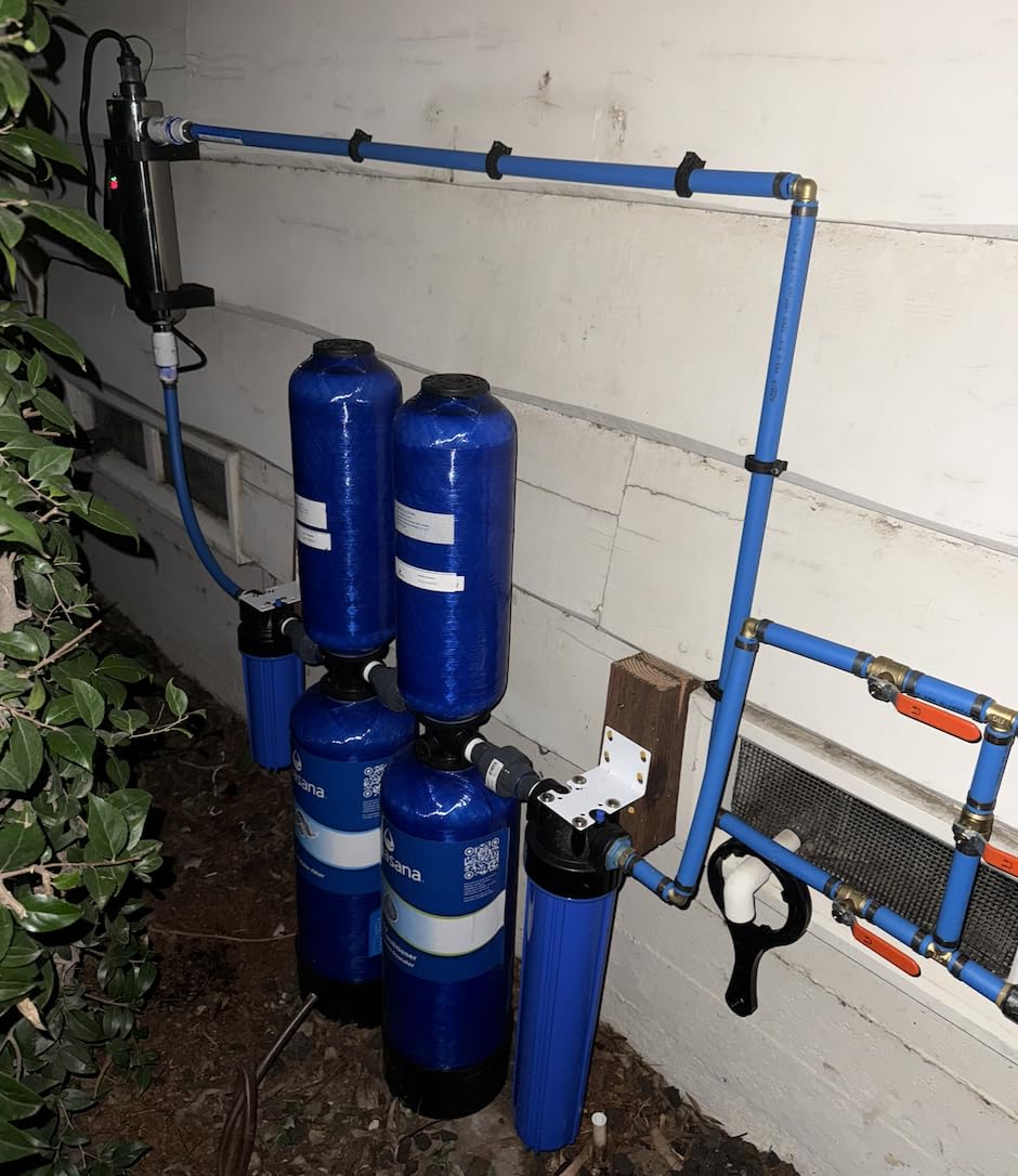 Aquasana Whole House Water Filter System | 1M Gal | UV | WH-1000-CS-UVS-B | 10-Year Filter | 14.6 GPM | Carbon & KDF | Reduces Bacteria & Viruses | Salt-Free Scale Control | Pro Kit | 10-Year Warranty customer photo 1