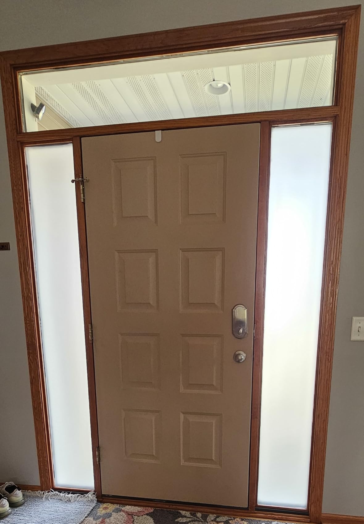 Coavas Frosted Glass Window Privacy Film, Static Cling, 17.5